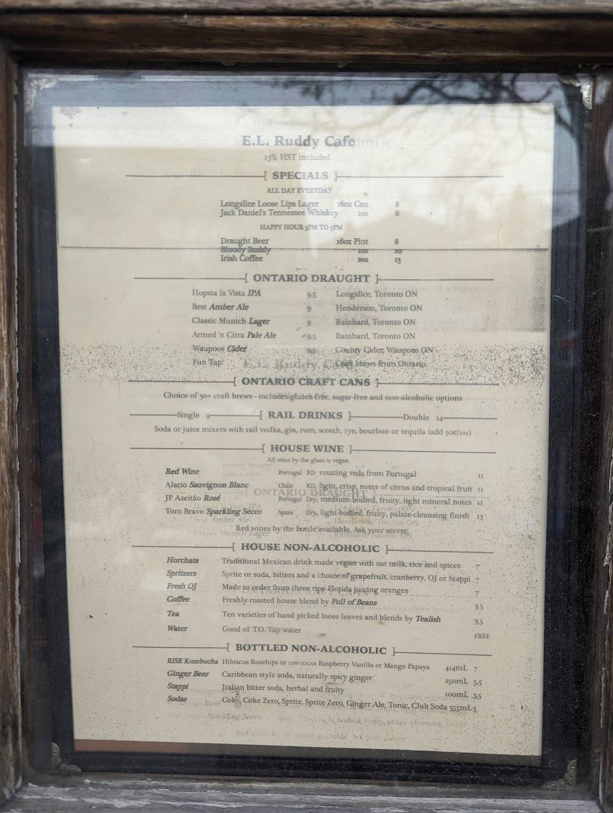 Menu de E.L.Ruddy