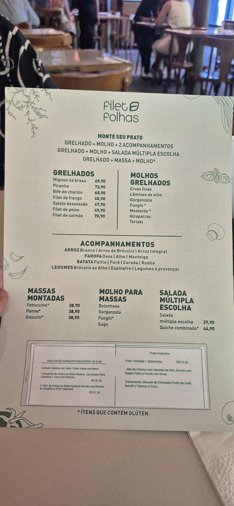 Filet E Folhas Rua Do Rosário cardápio