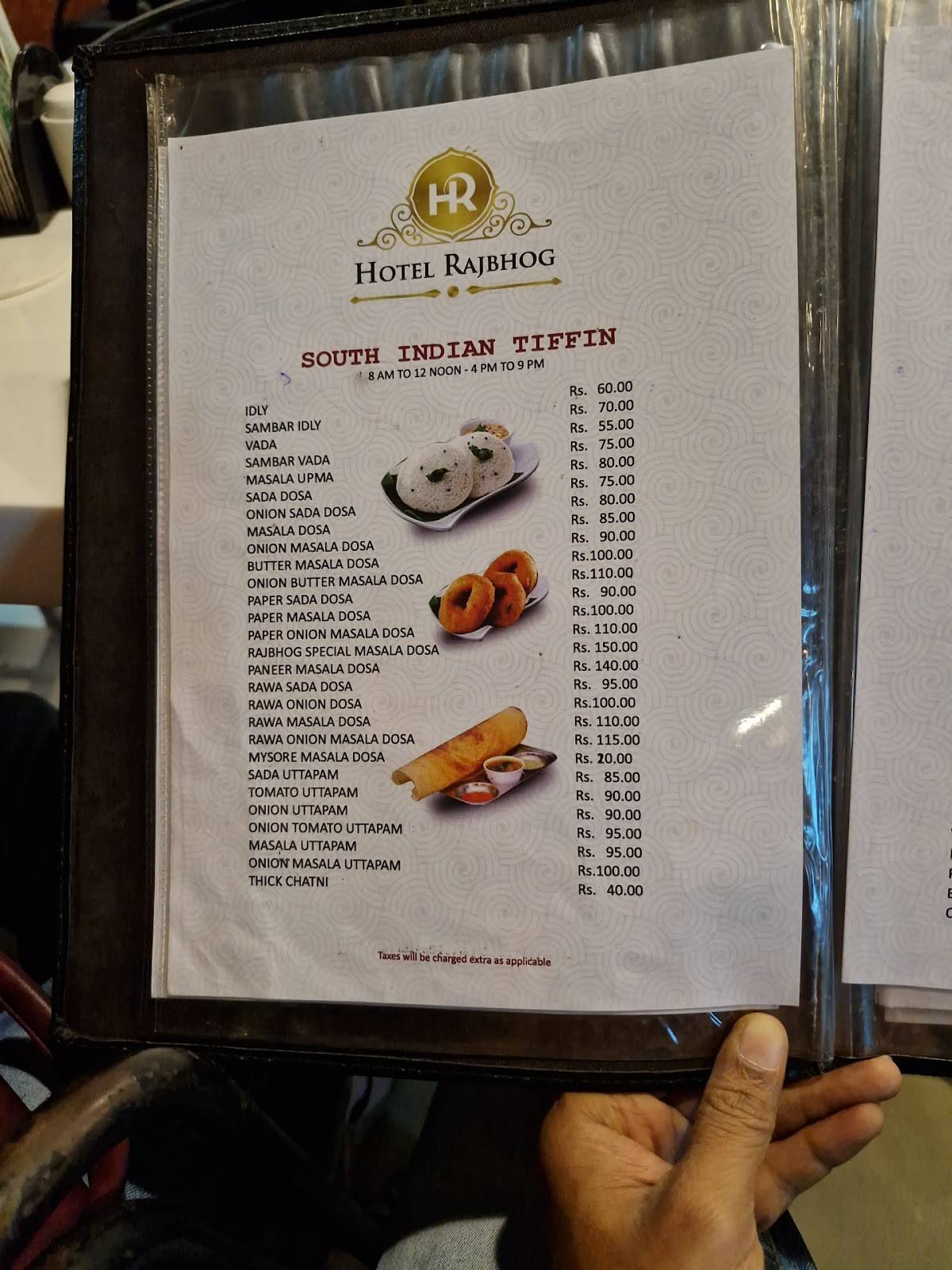 Hotel Rajbhog menu