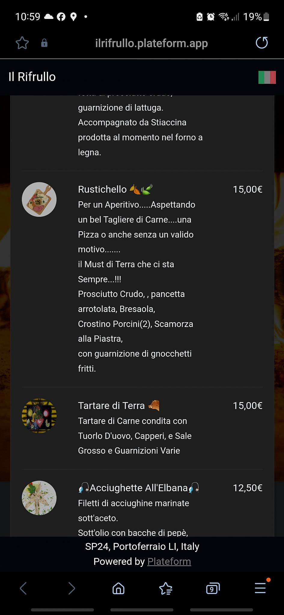 Menu di Il Rifrullo 