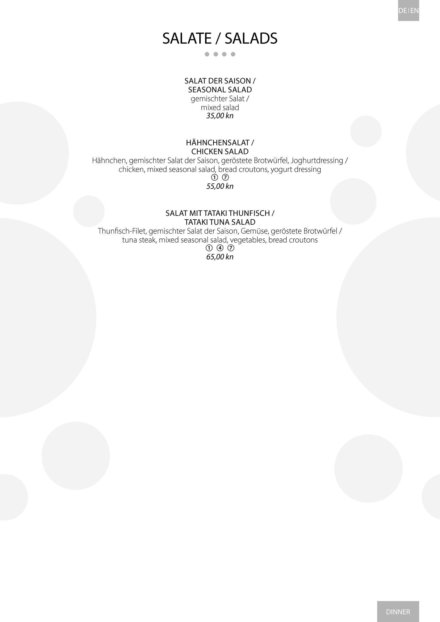 Menu di Libeccio Restaurant & Bar 