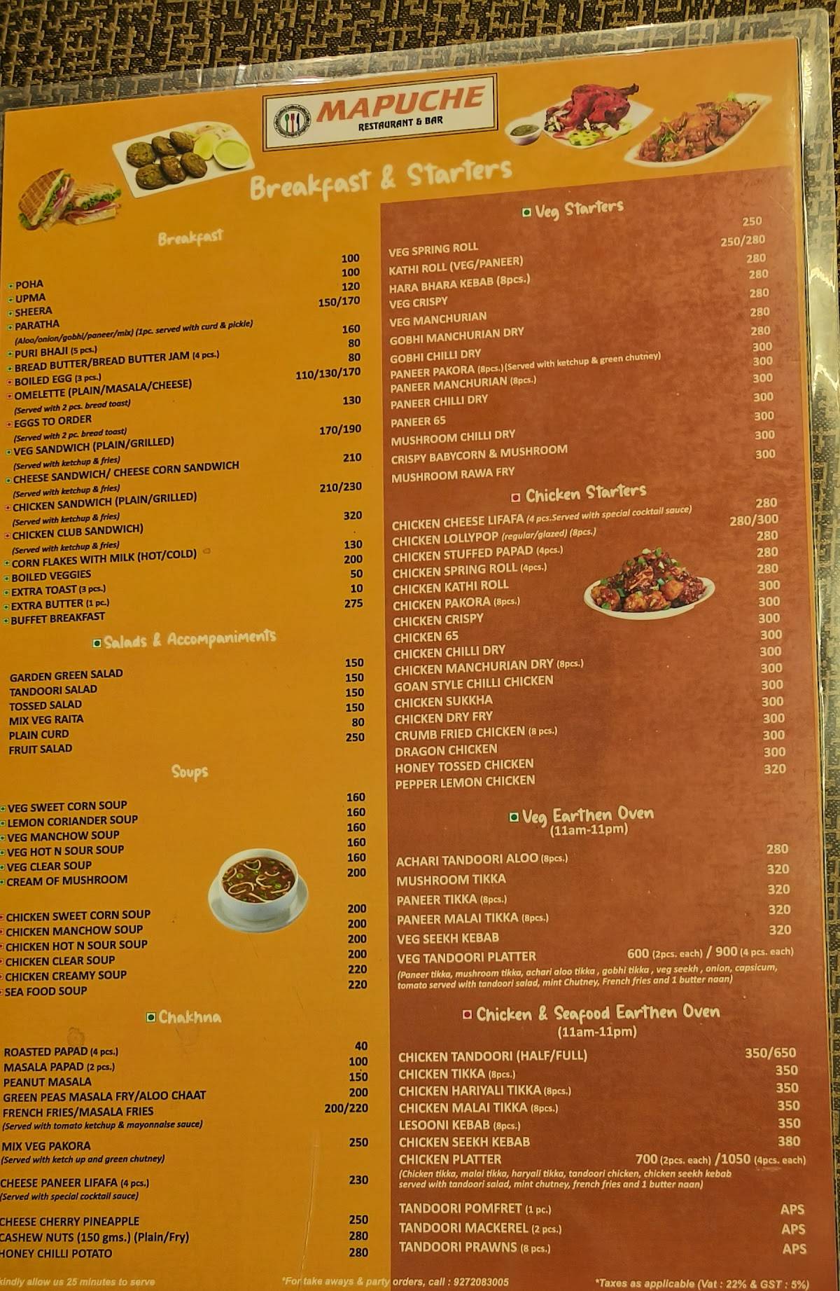 Mapuche menu