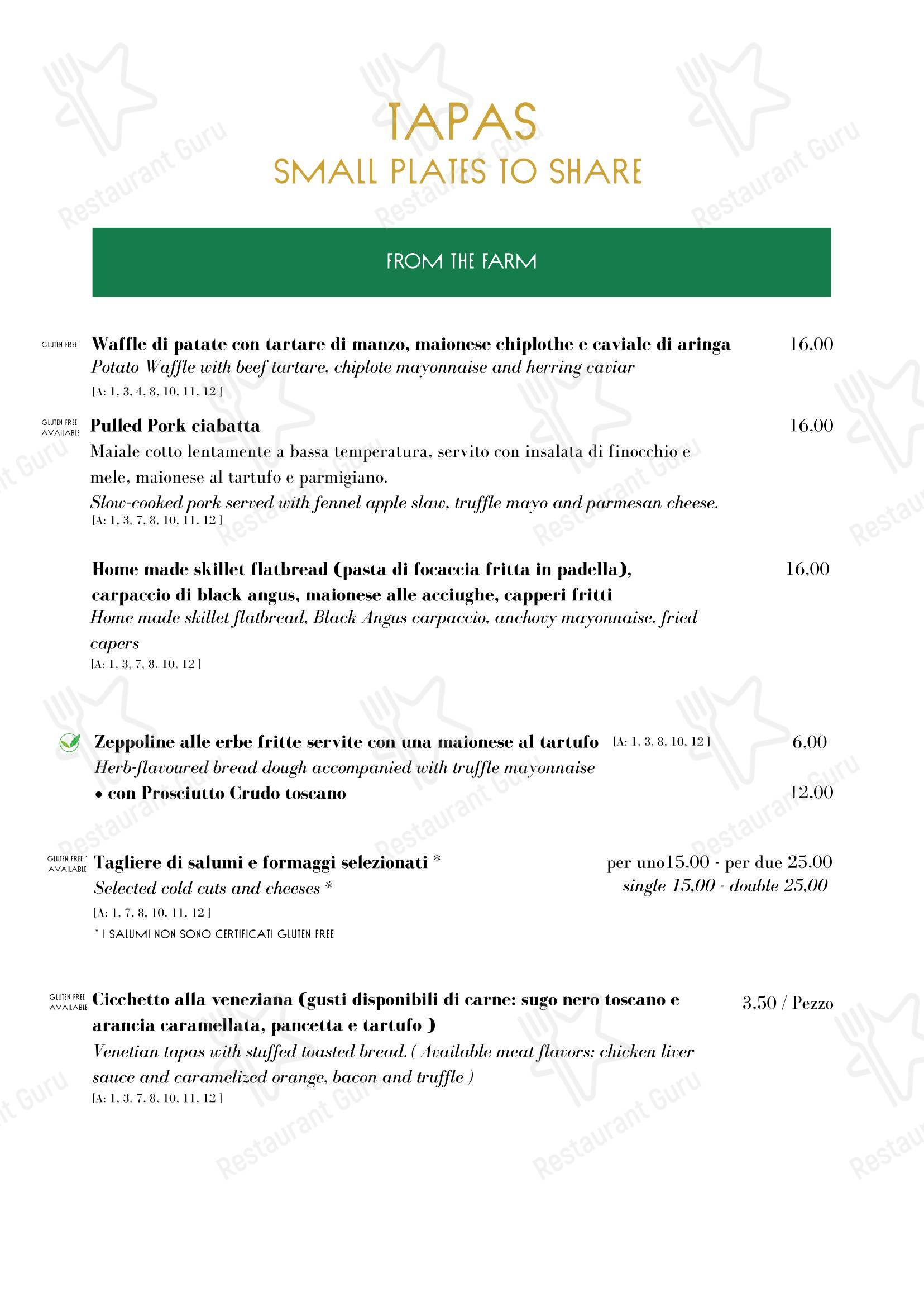 Основное меню per Rabbit Rabbit Bistrot fast food