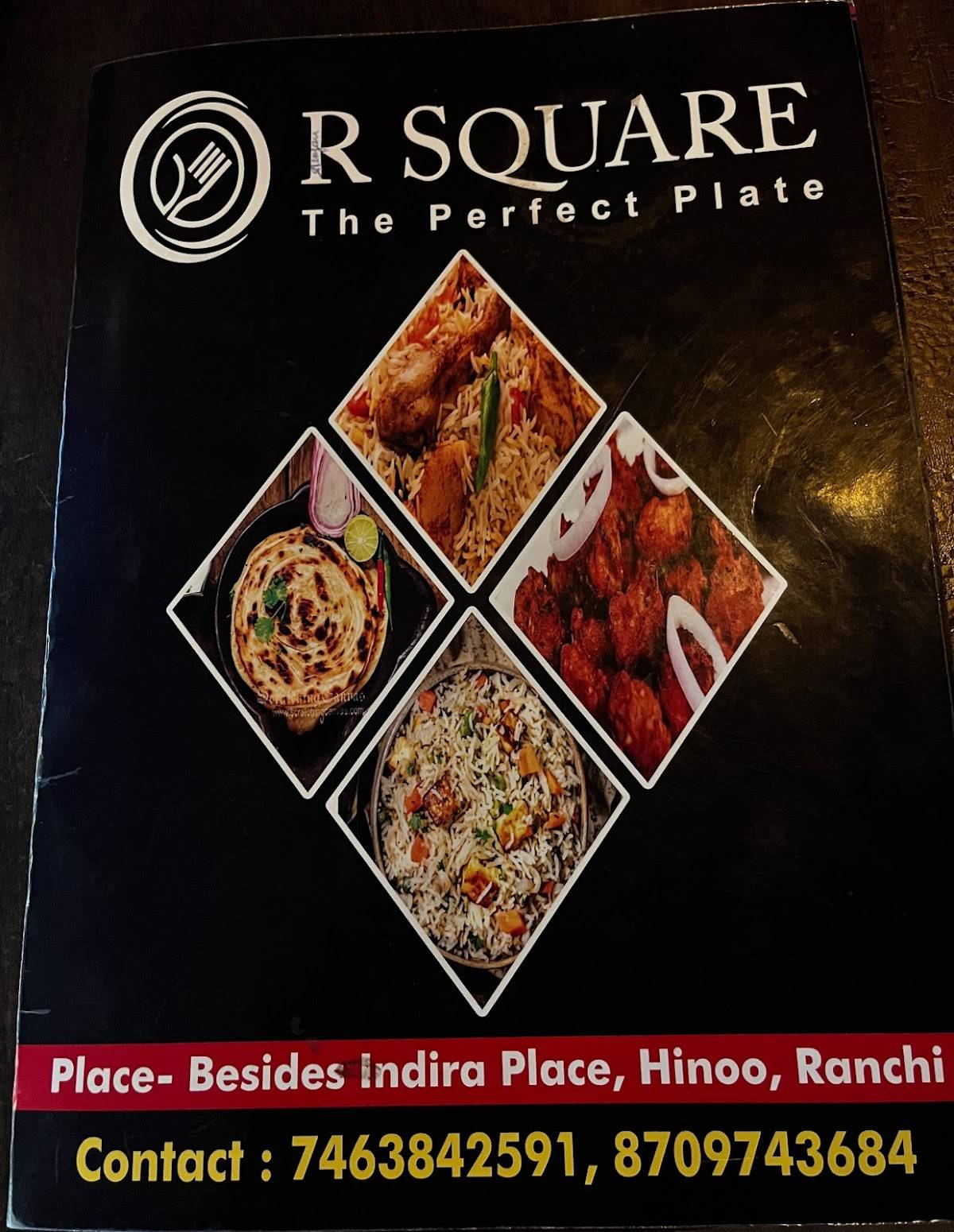 R స్క్వేర్ ద పర్ఫెక్ట్ ప్లేట్ menu