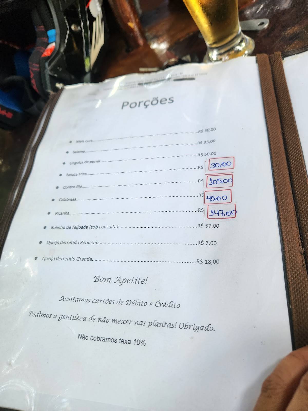 Restaurante Riacho Doce cardápio