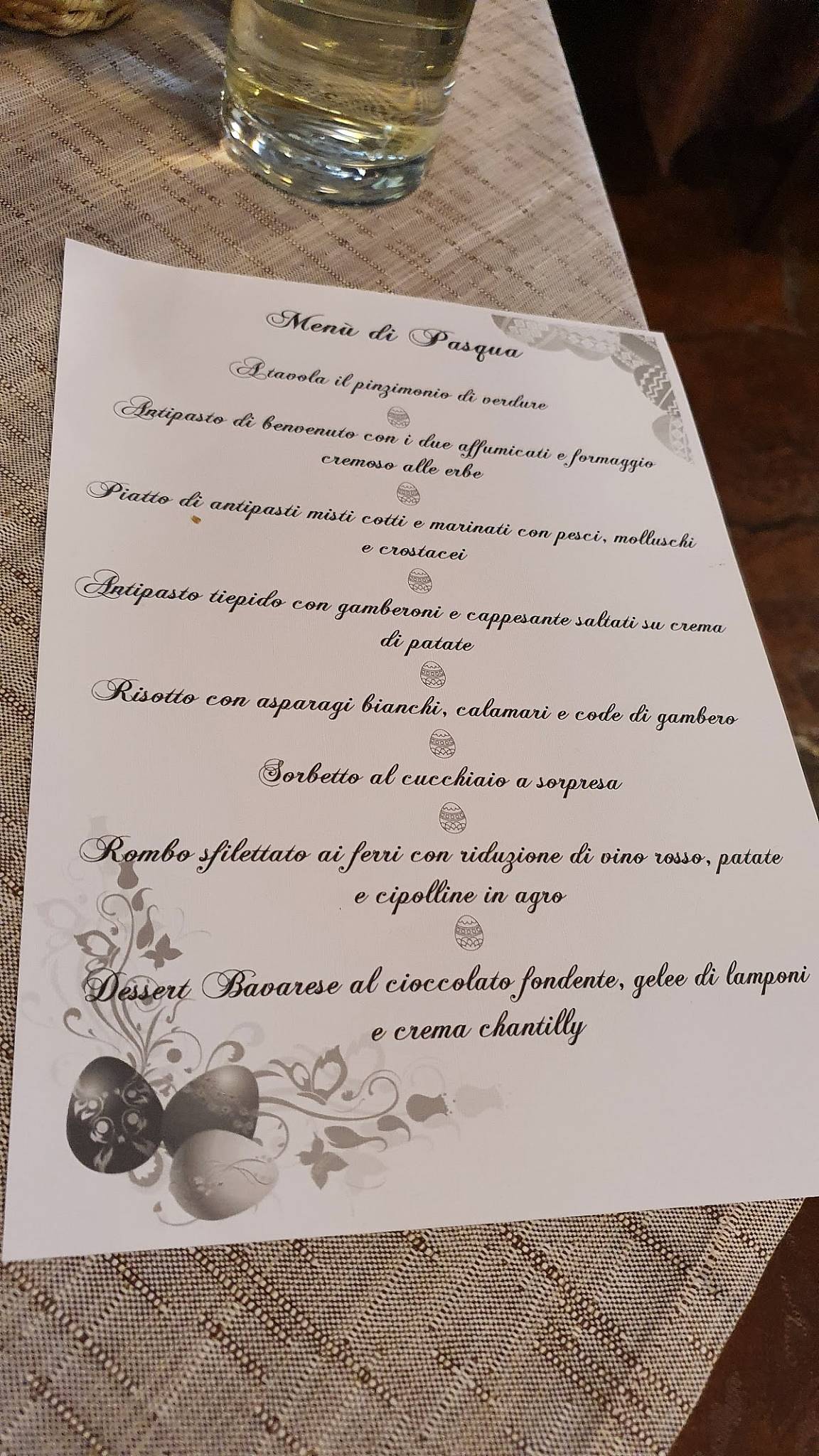Menu di Ristorante Al Scus 