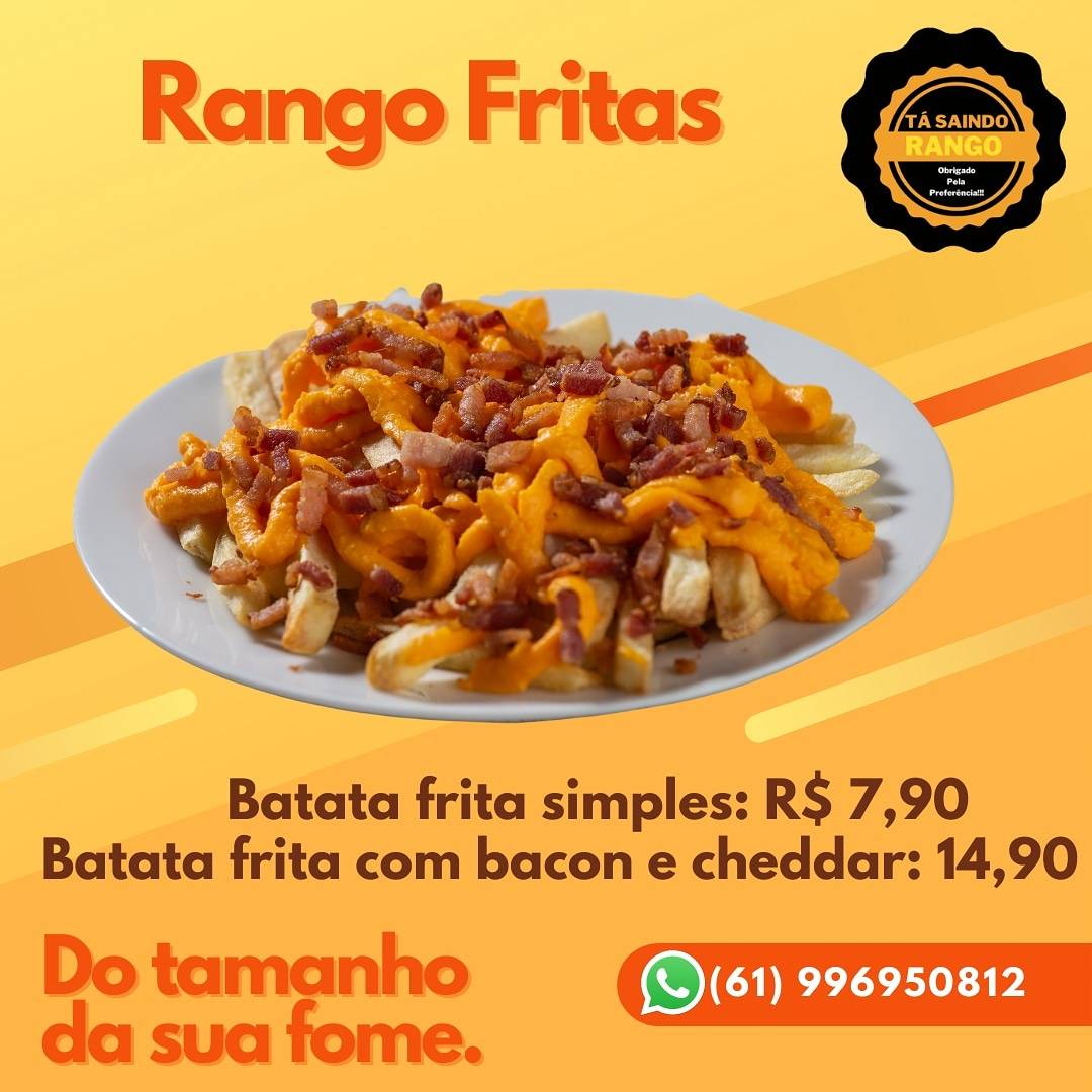 Ta saindo rango cardápio