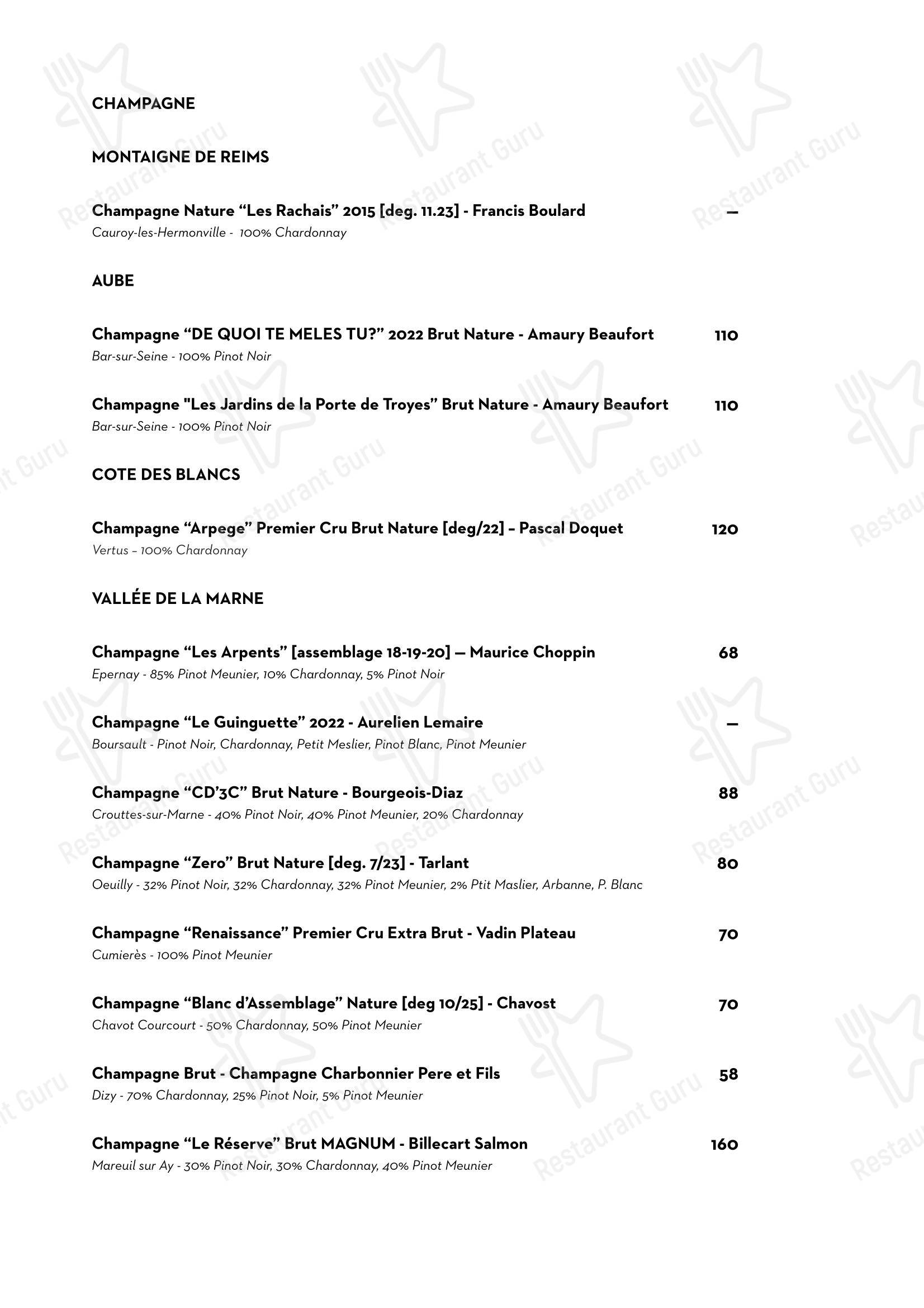 Menu per Luce Ristorante ristorante