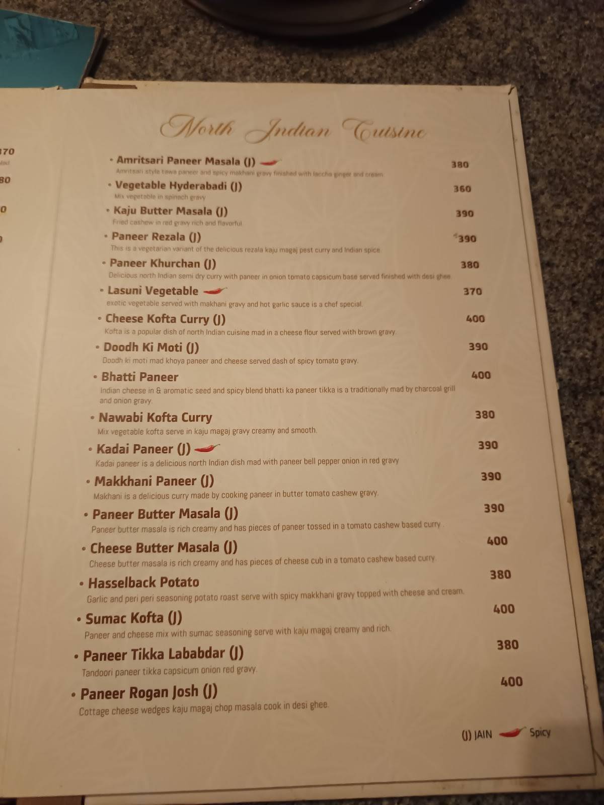 The Pattern – Restaurant in Vasna Bhayli menu