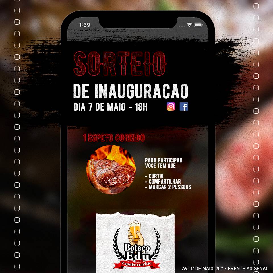 Boteco do Edu cardápio