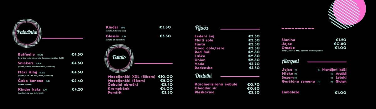 Menu di COME BACK BURGER, RISTOV ROBERT S.P. 