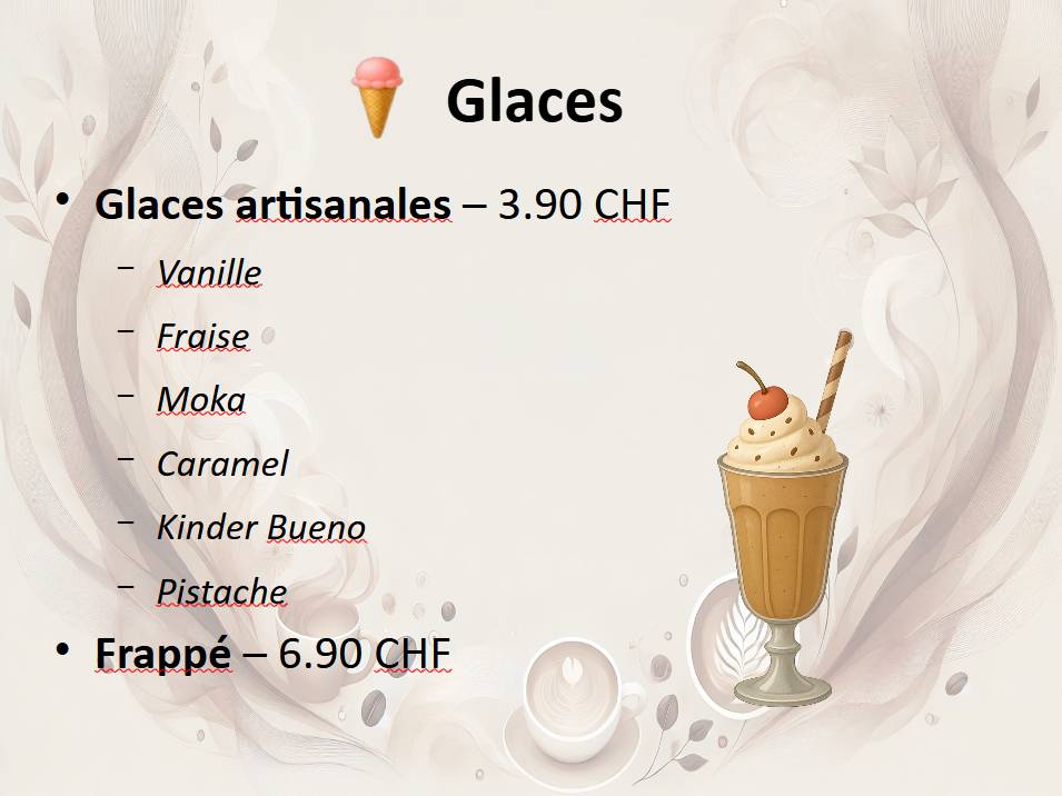 Menu di Café des Portes-Rouges 