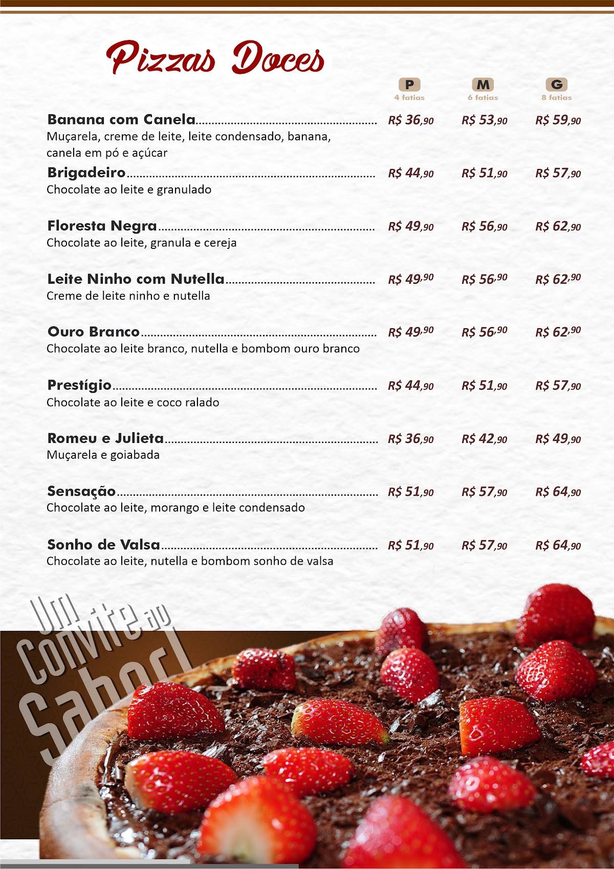 Chef do Pedaço - Rio Verde cardápio