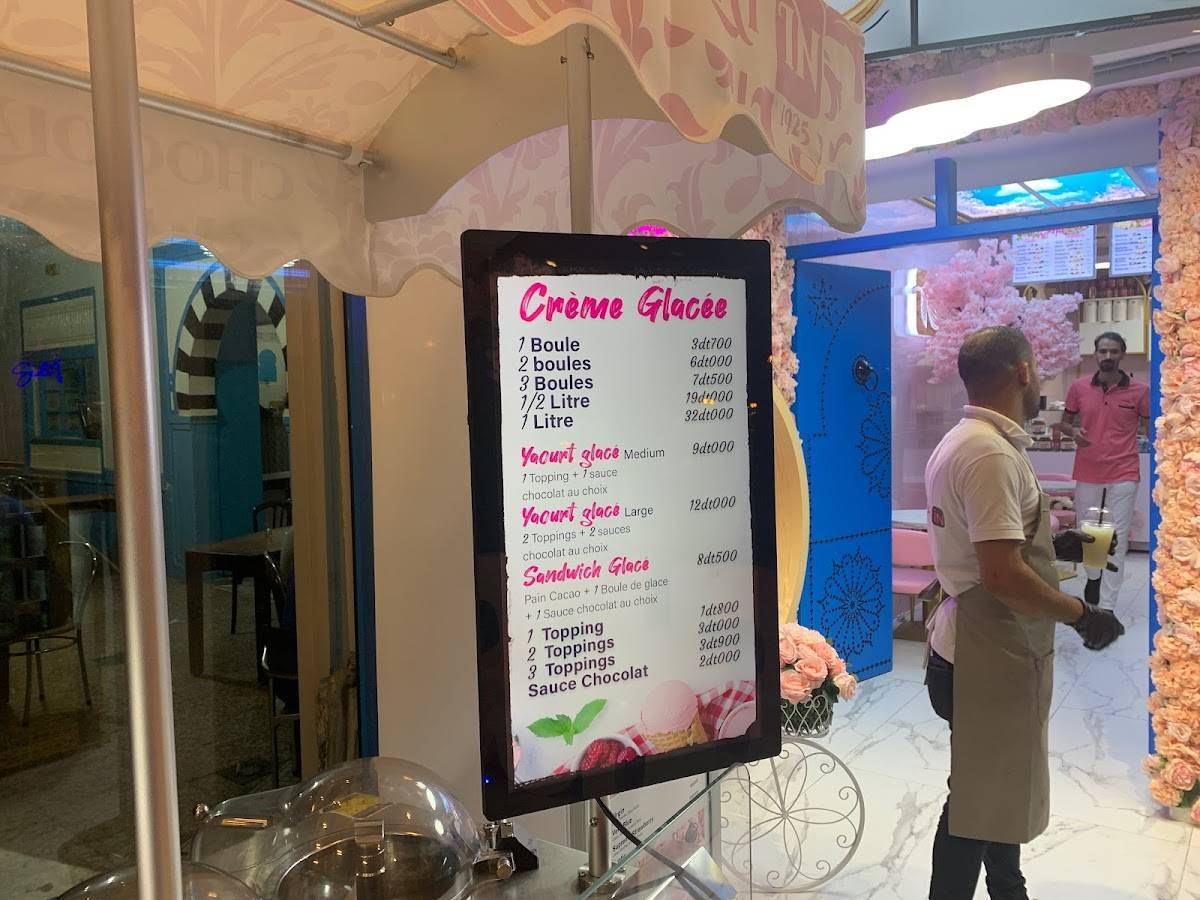 Menu de Chocolat In 1925