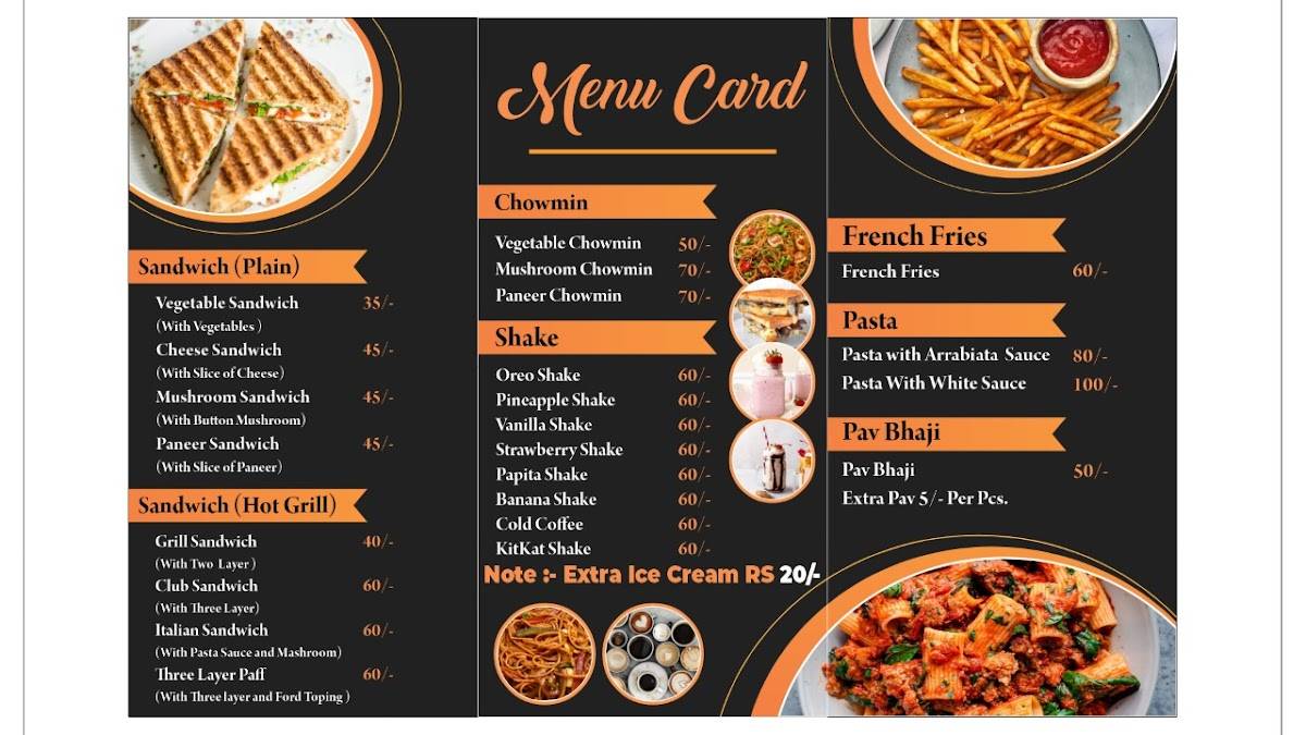 First Coffee Cafe menu