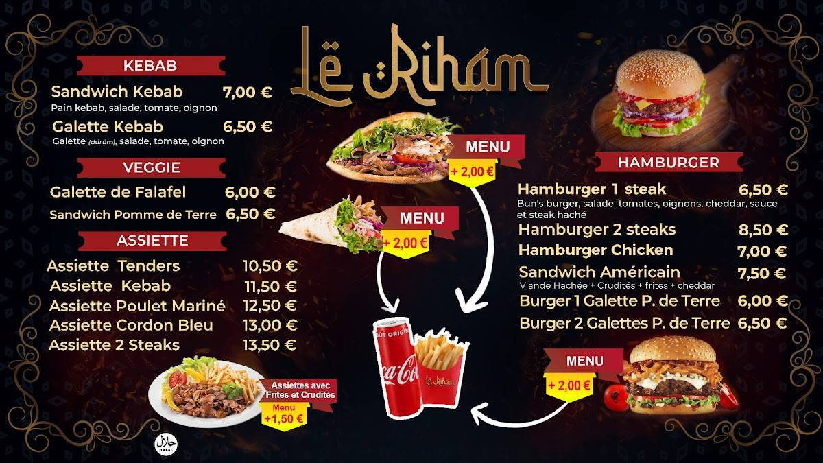 Menu de Le Riham