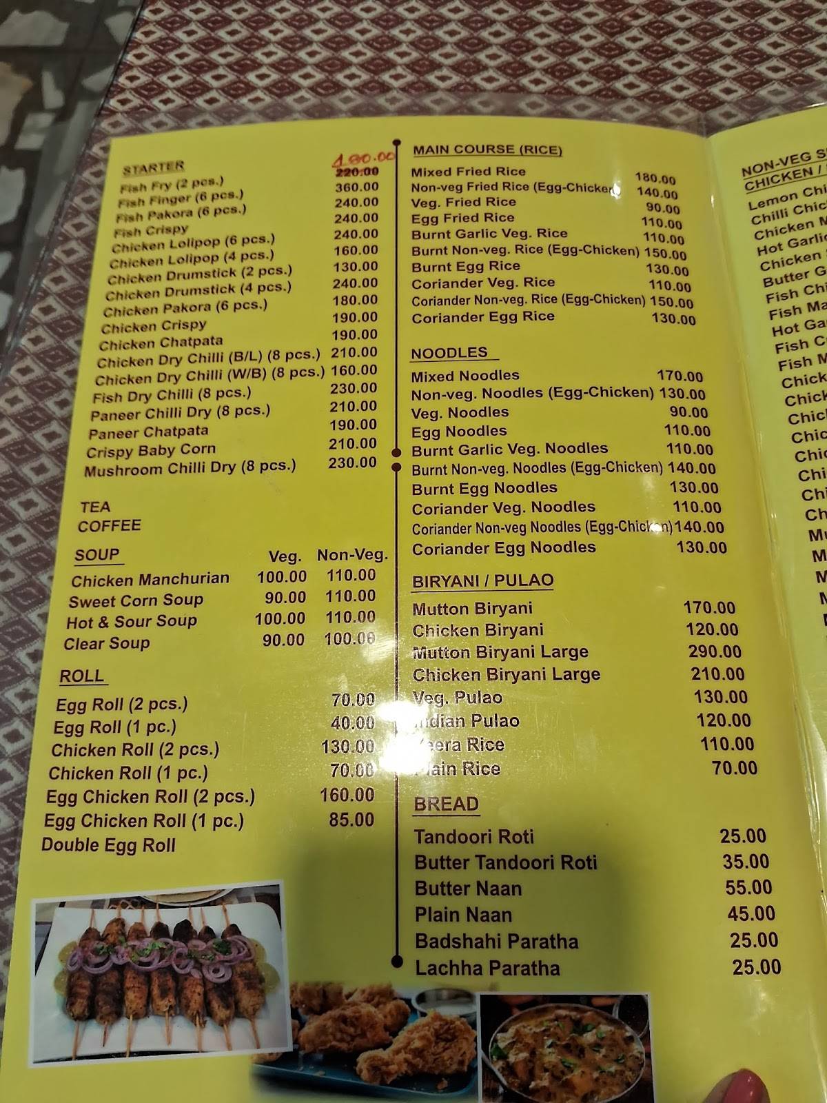 RASOI menu