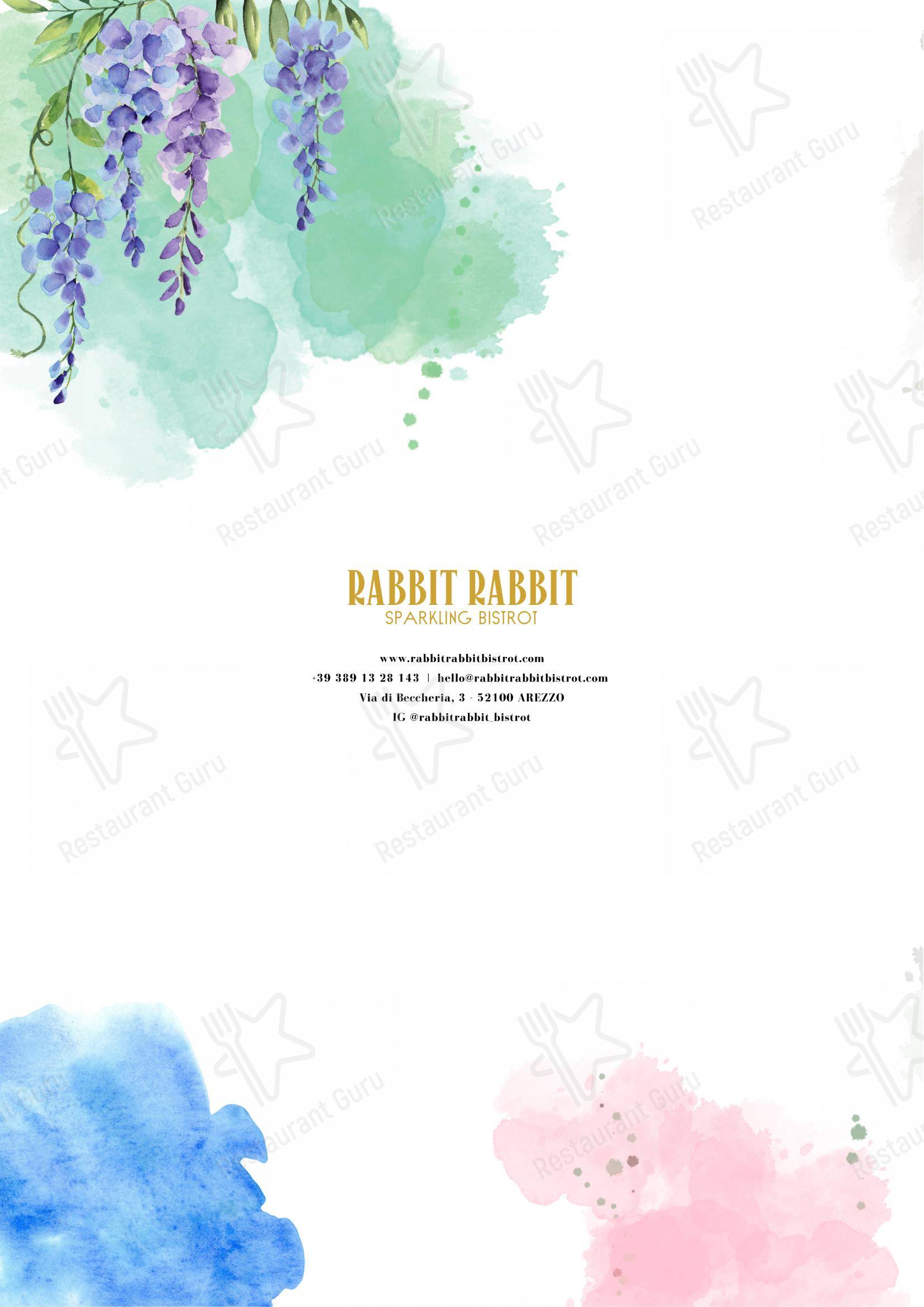 菜单 per Rabbit Rabbit Bistrot in Arezzo