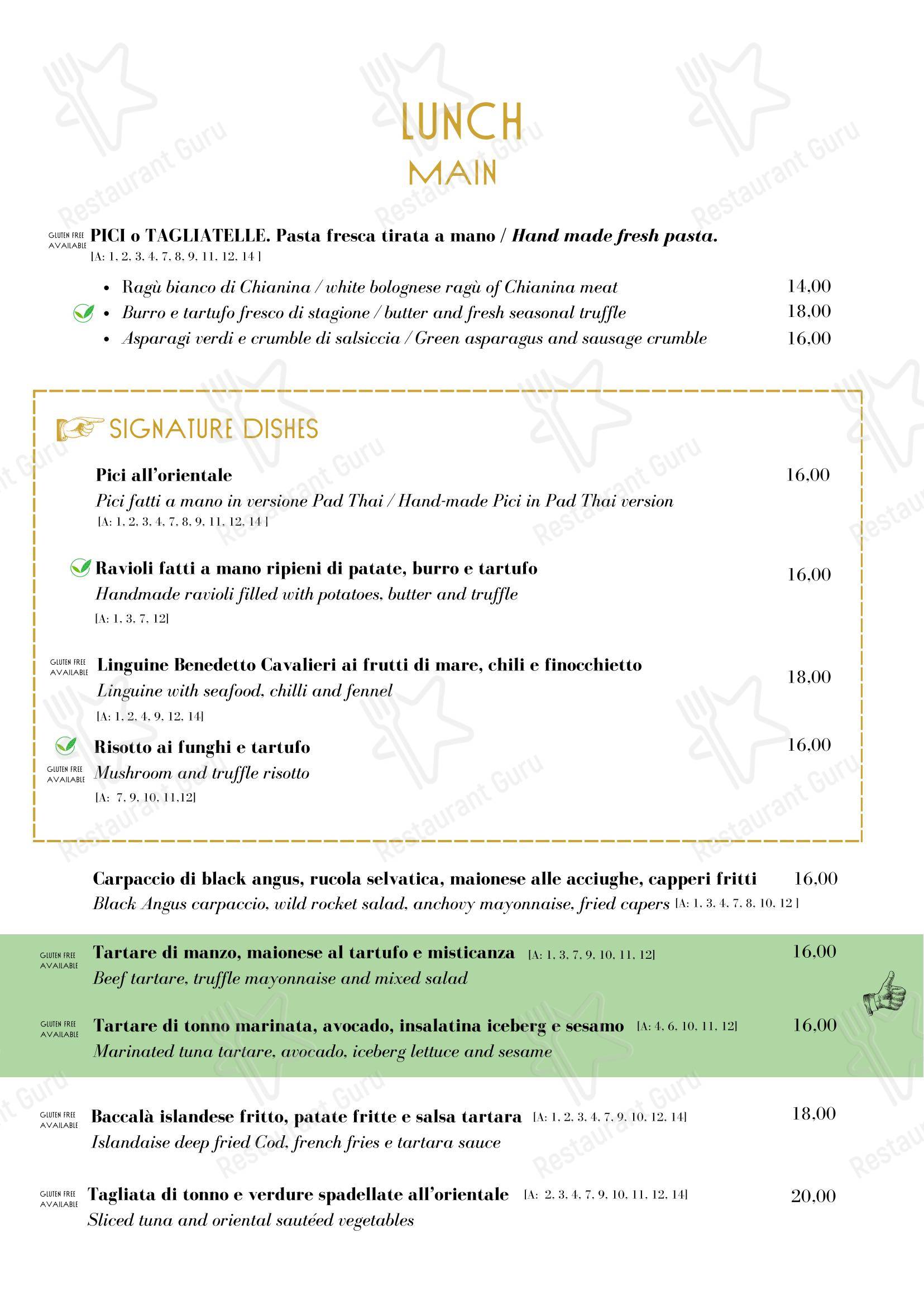 Rabbit Rabbit Bistrot in Arezzo - Menu