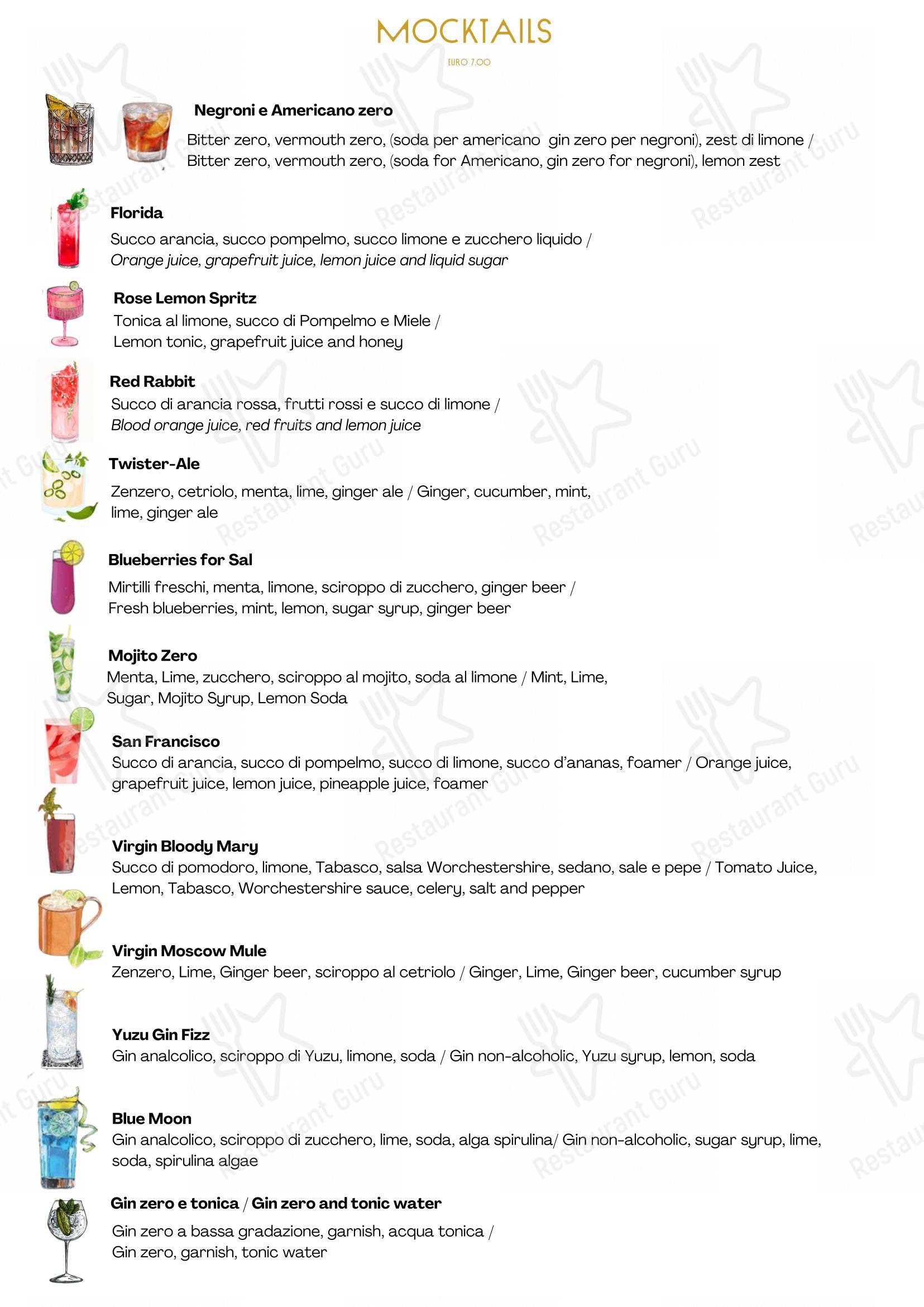 Коктейльная карта per Rabbit Rabbit Bistrot pub & bar