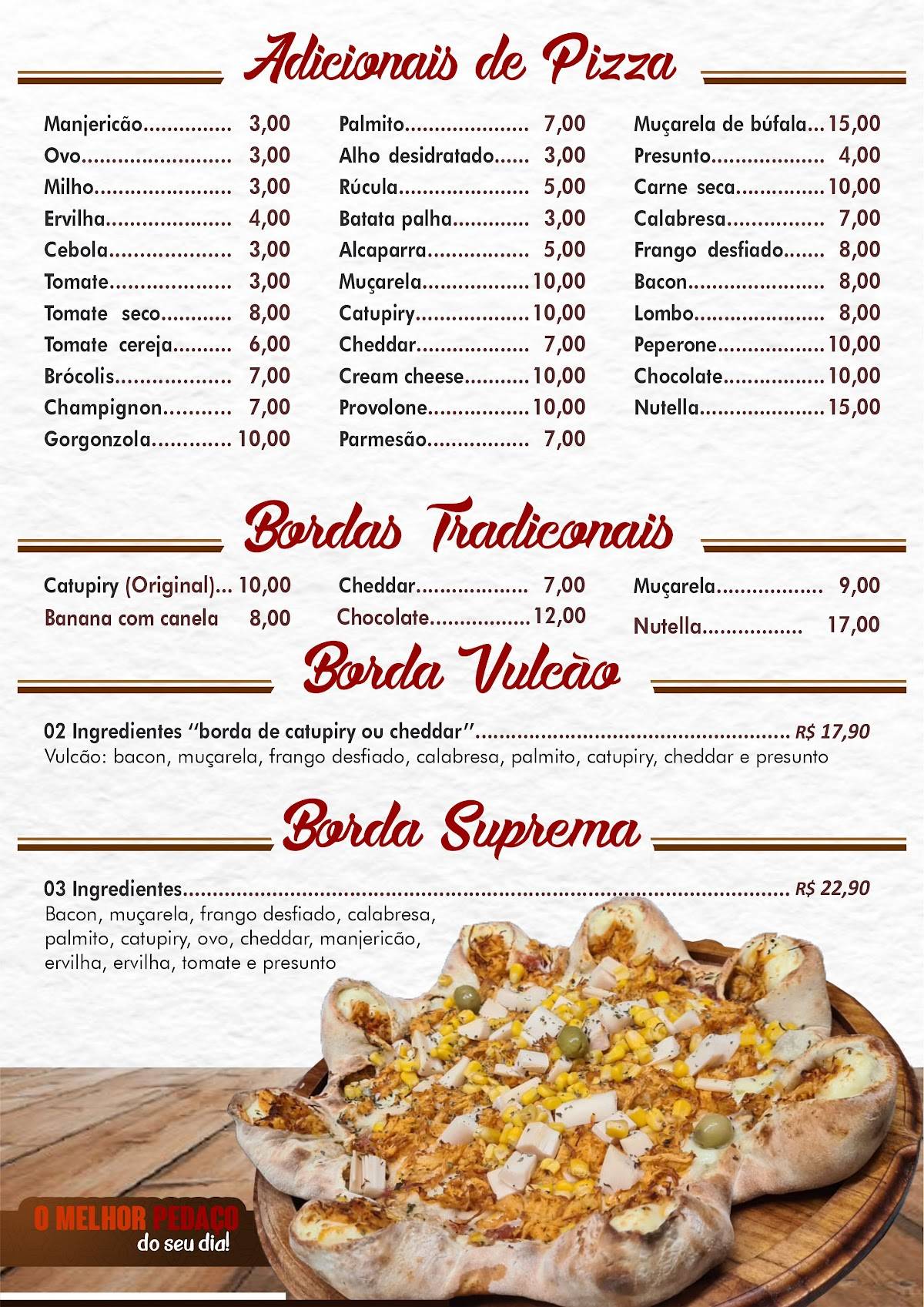 Chef do Pedaço - Rio Verde cardápio