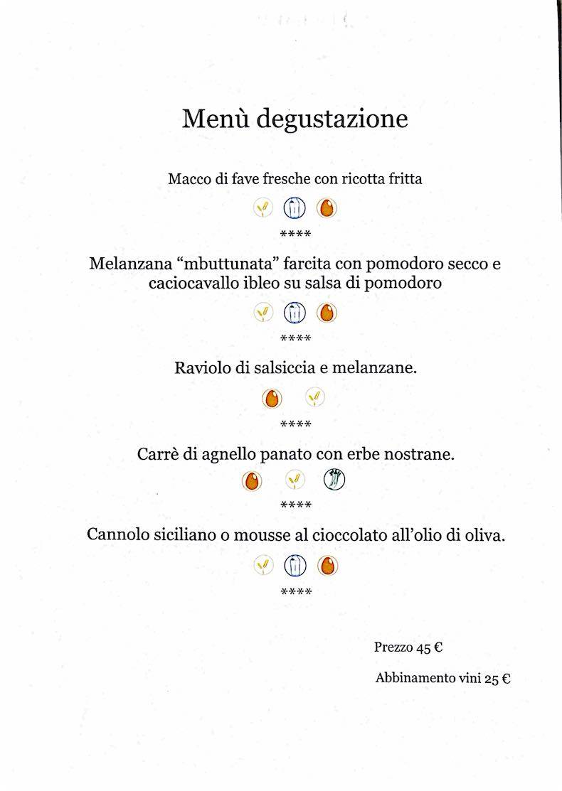Menu di Ristorante Mates 