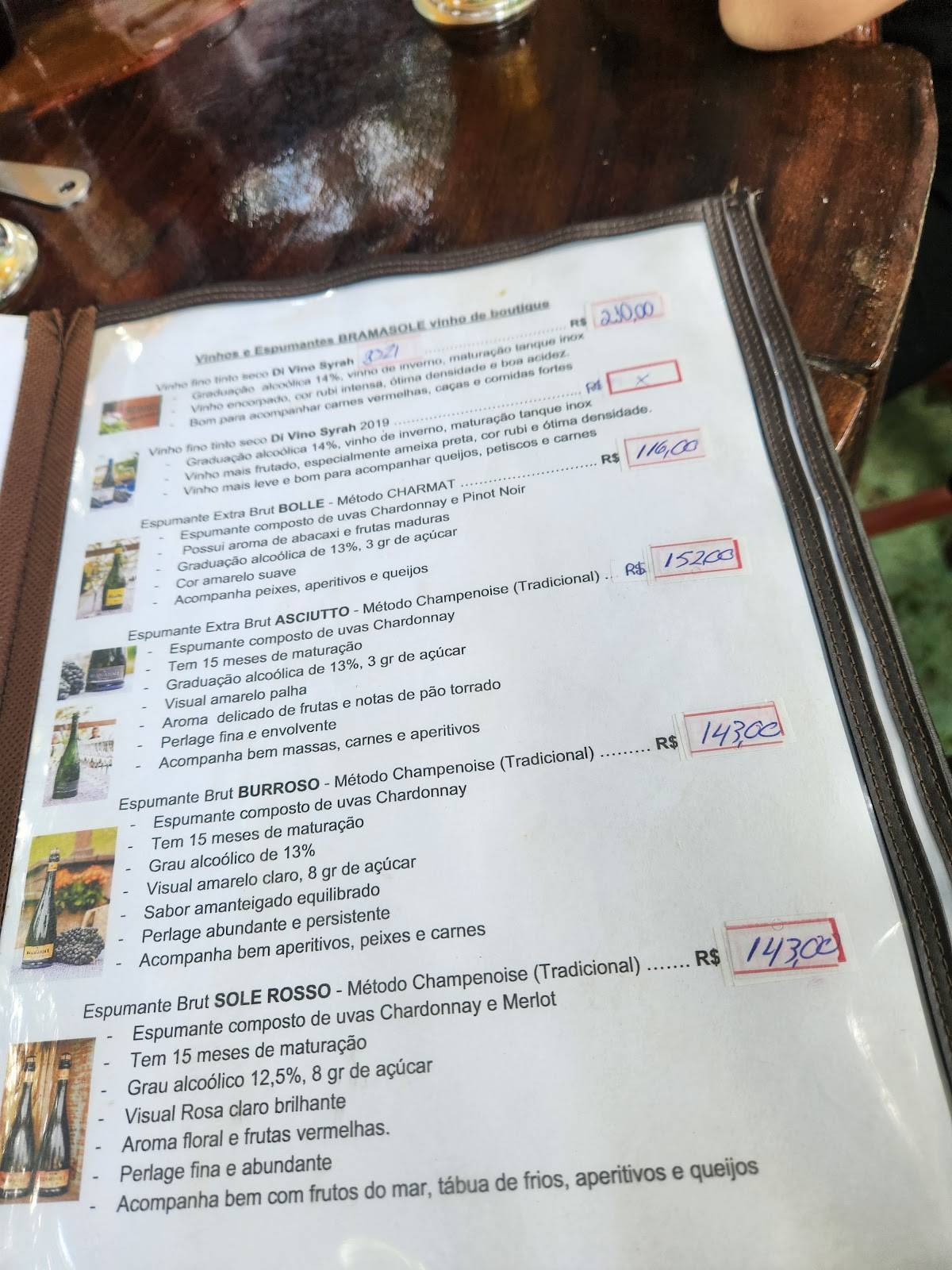 Restaurante Riacho Doce cardápio