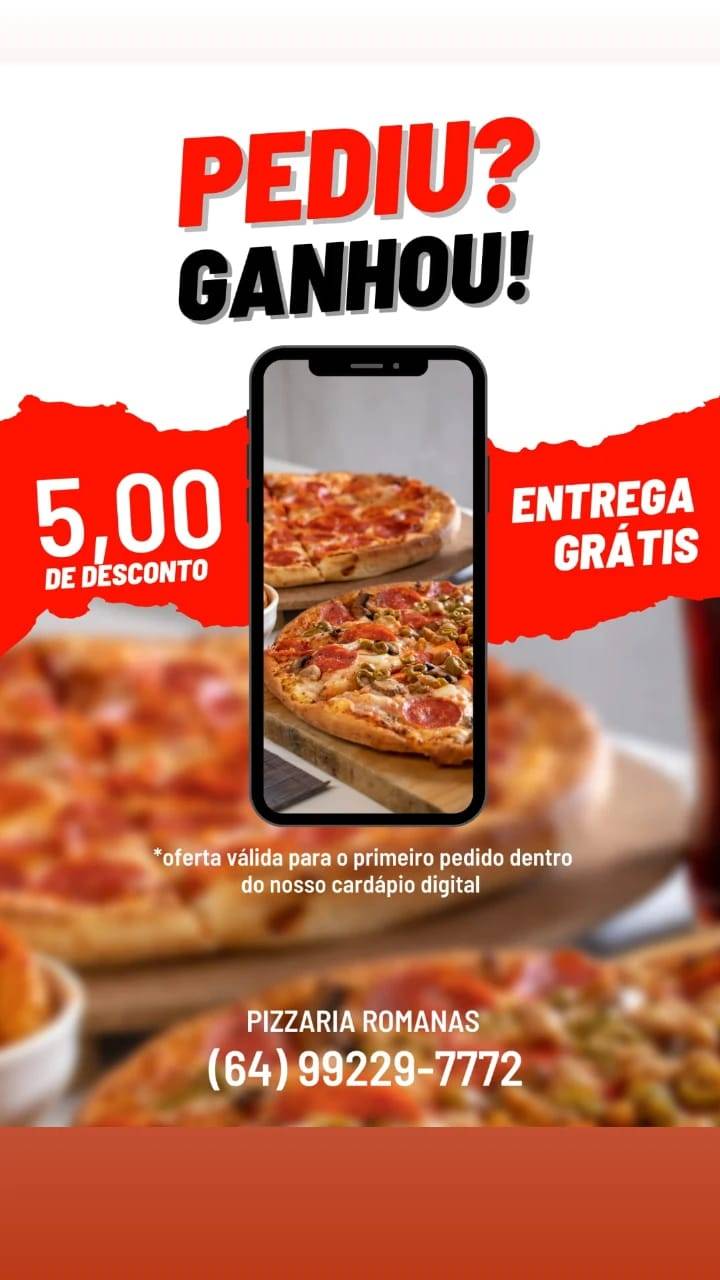 Pizzaria Romanas cardápio