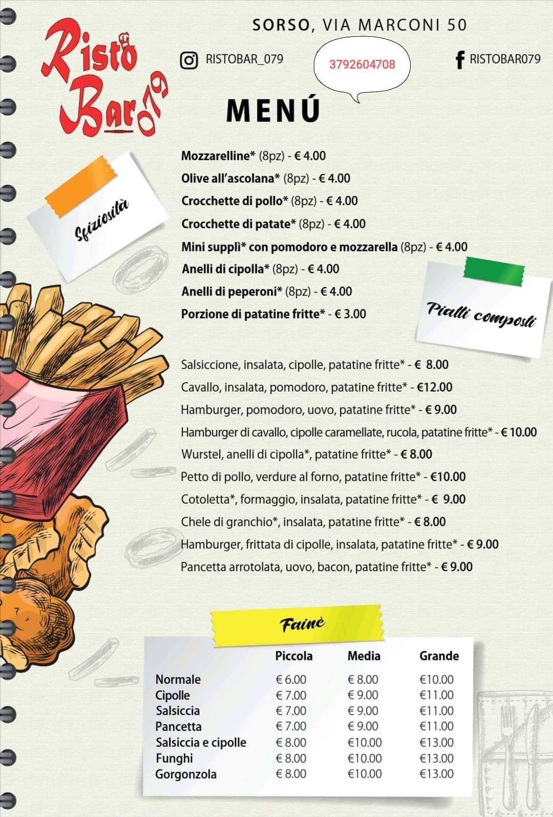 Menu di Ristobar 079 