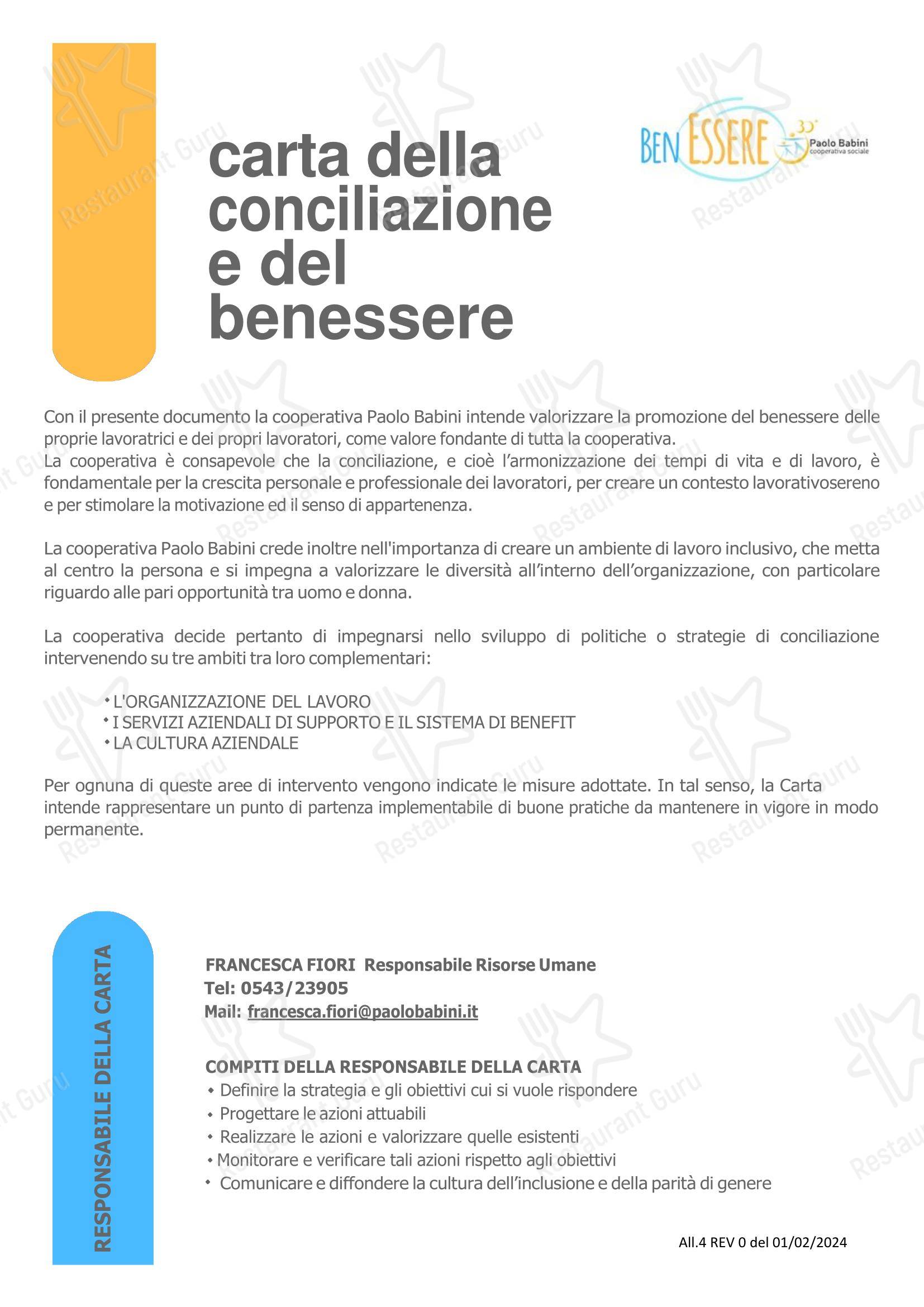 菜单 per Ristorante Piada52 ristorante