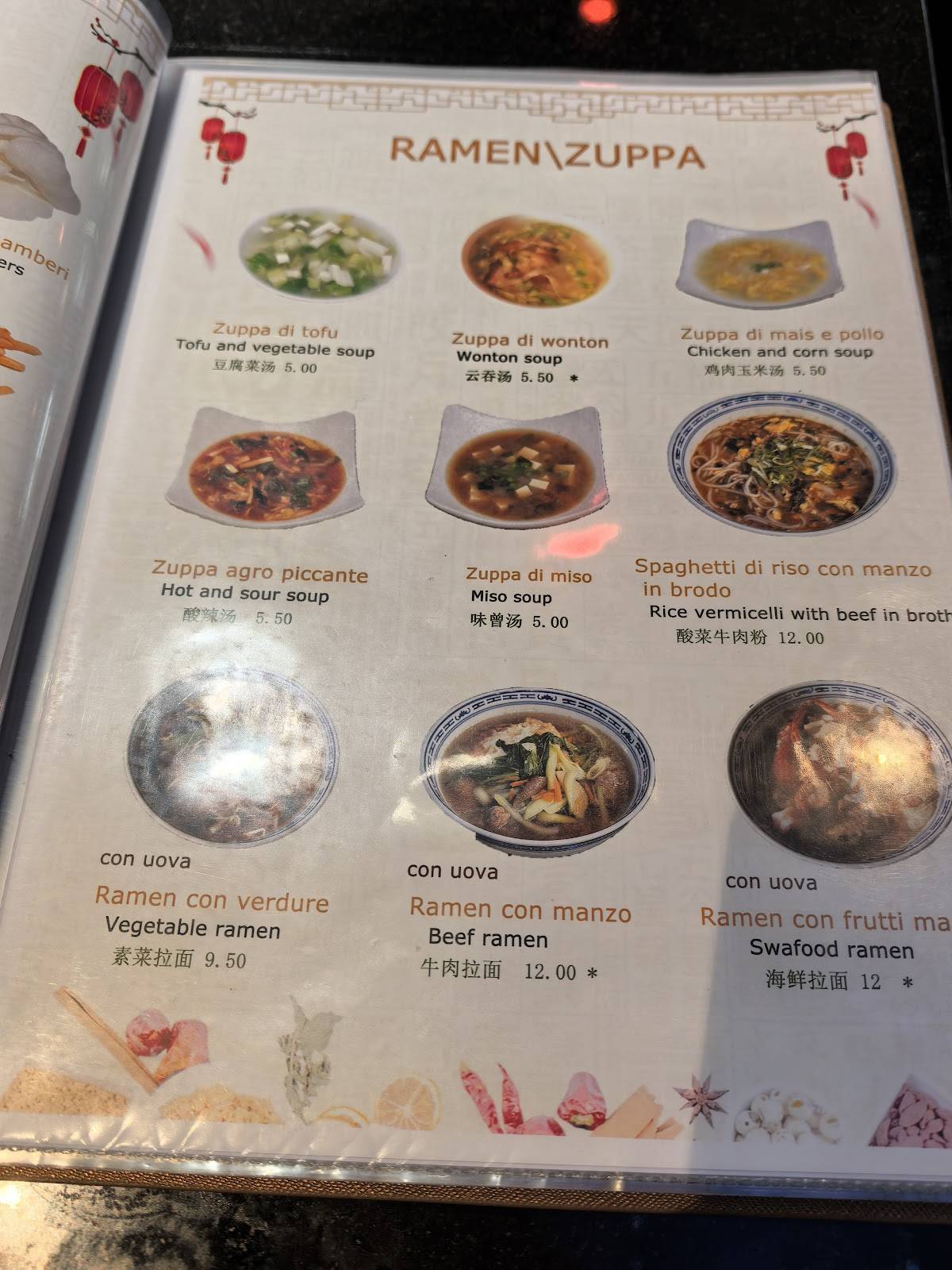 Menu di Ristorante Rondina 8 