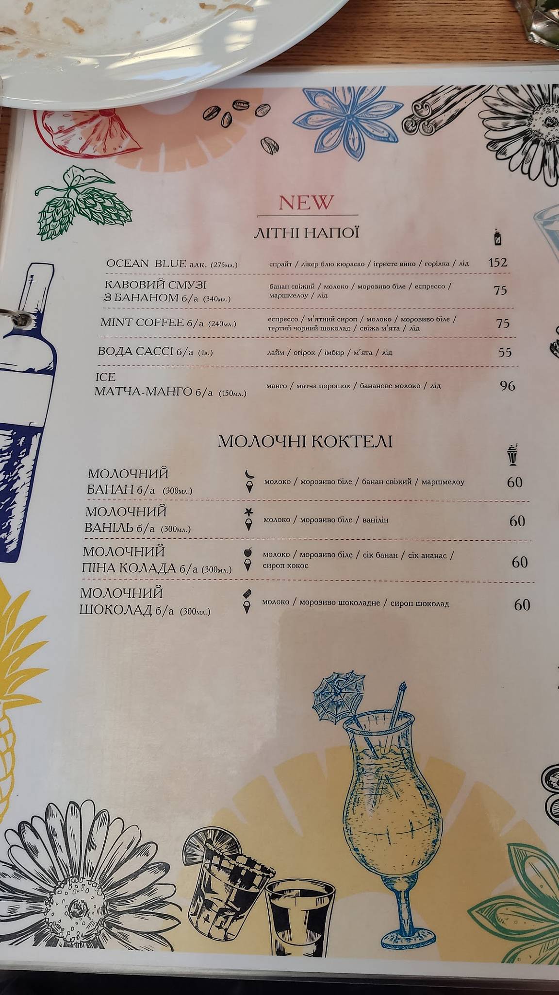 Menu de Мацурі