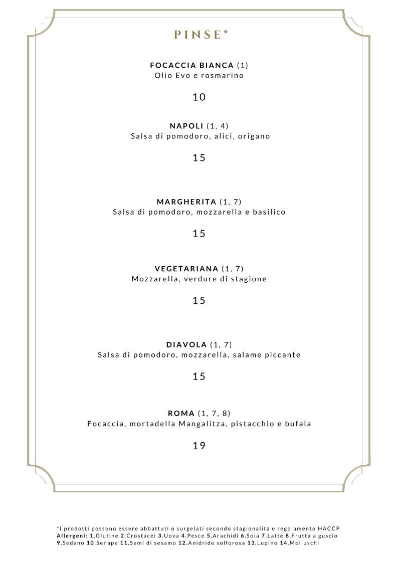 Menu di Ramo Bistrot 