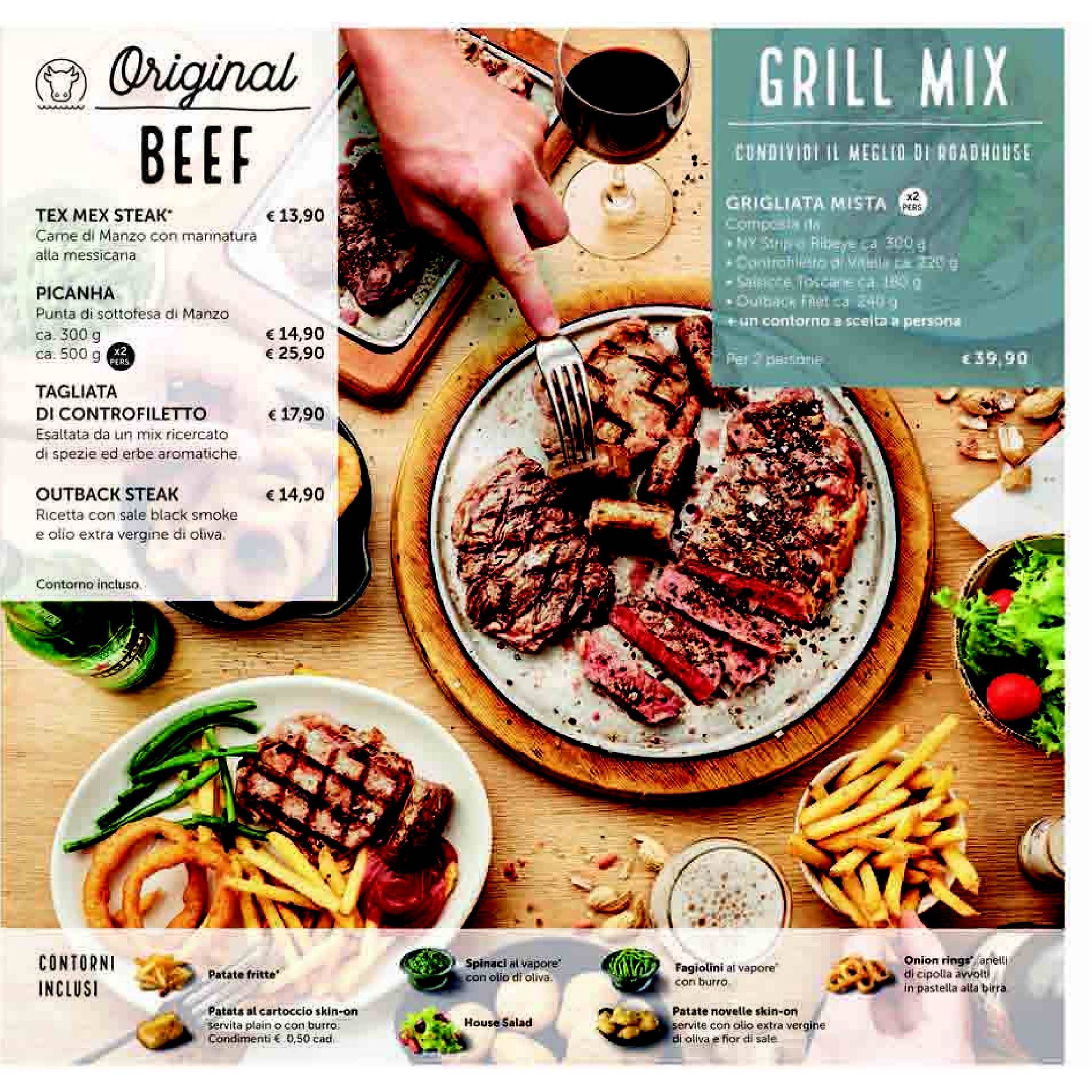 Menu di Roadhouse Grill 