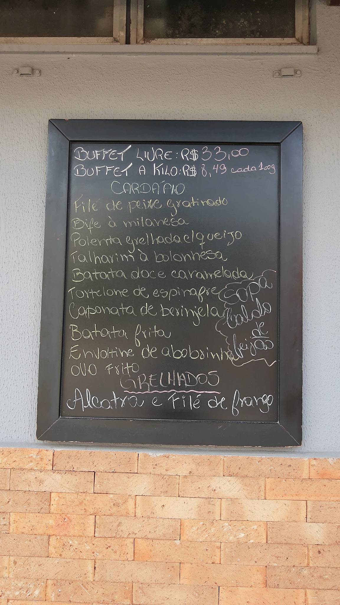 Toscana Restaurante cardápio