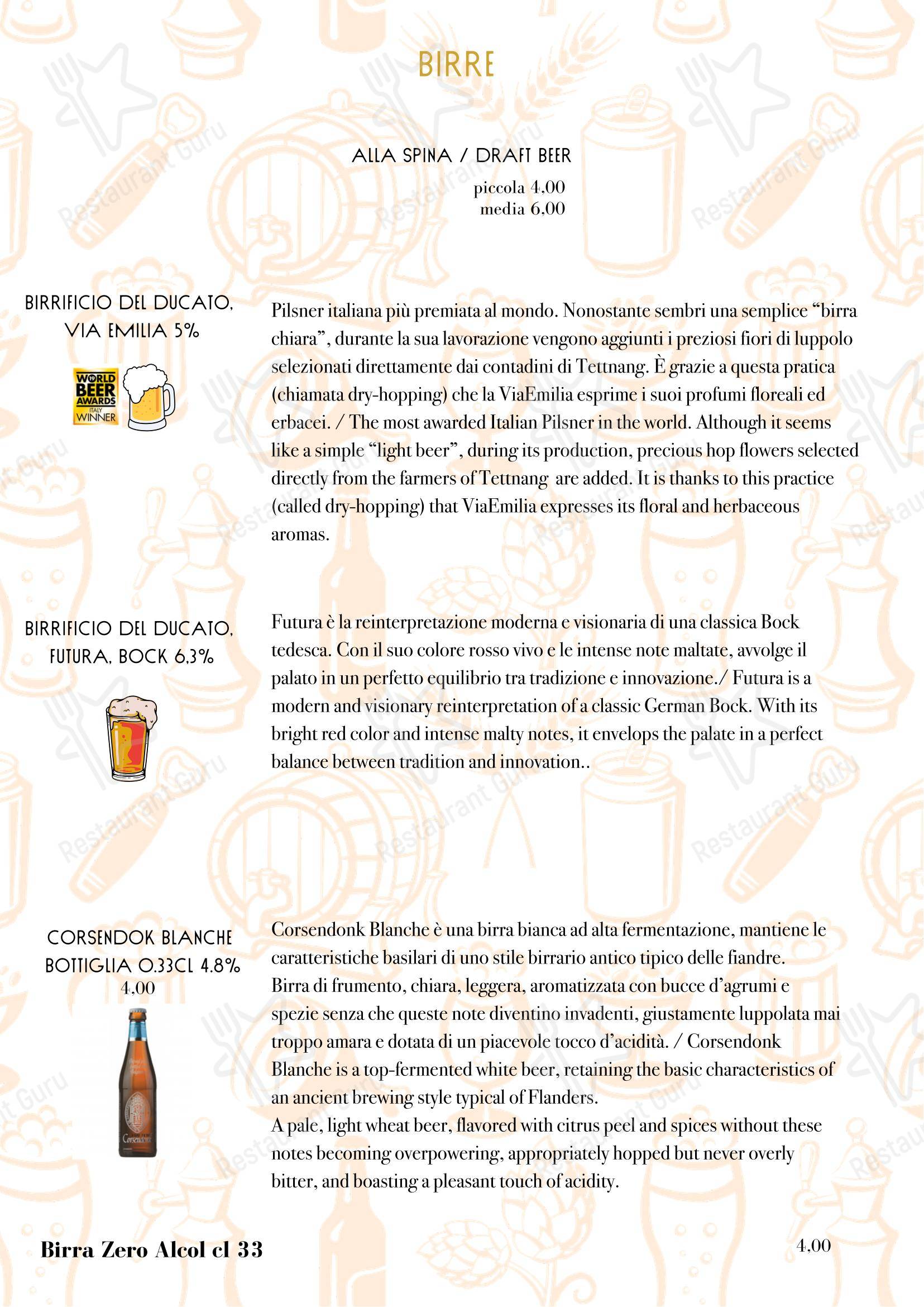 Menu di Rabbit Rabbit Bistrot - Коктейльная карта