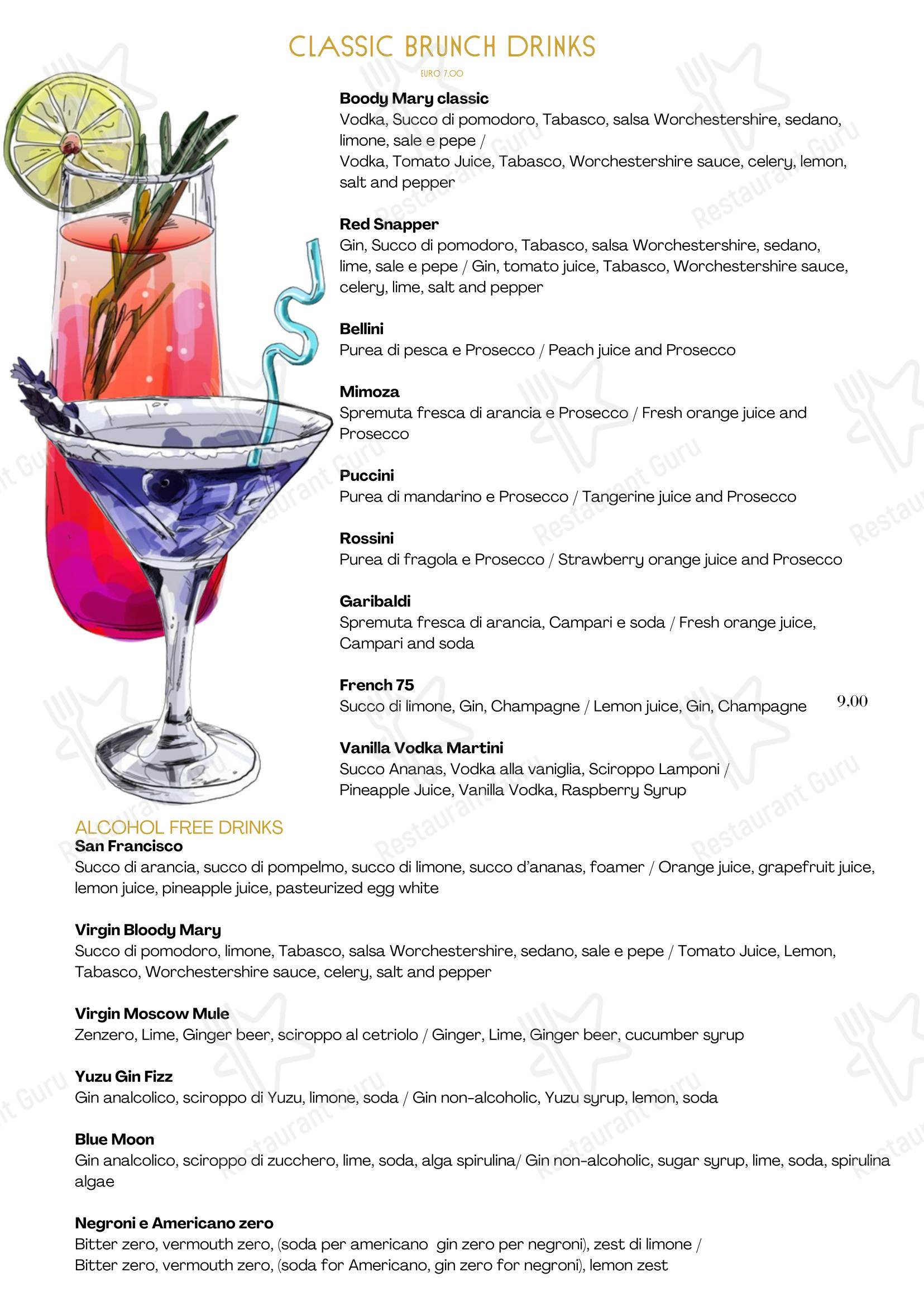 Коктейльная карта per Rabbit Rabbit Bistrot fast food