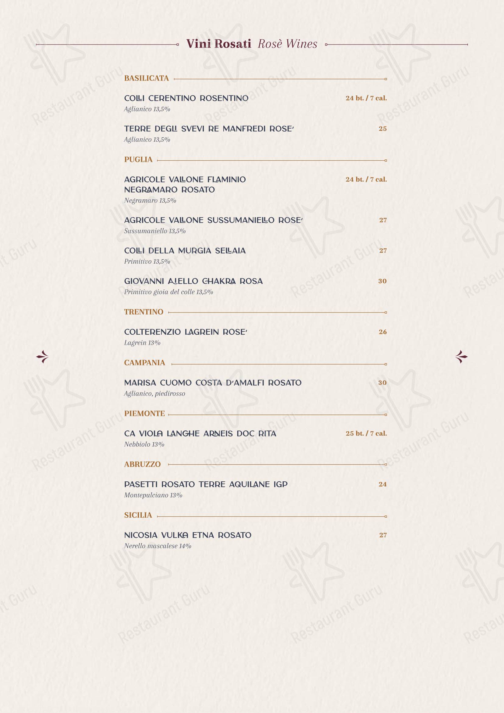 Menu di Aroma Ristorante - Детское