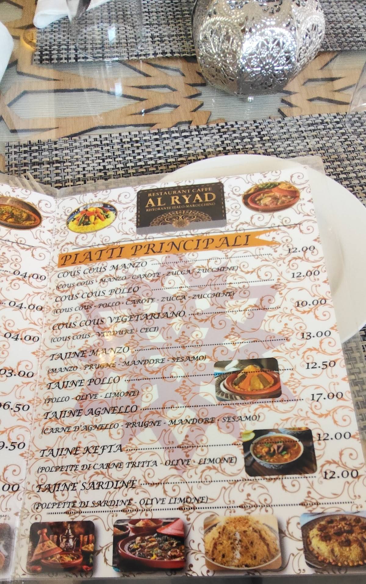 Menu di Al Riad 