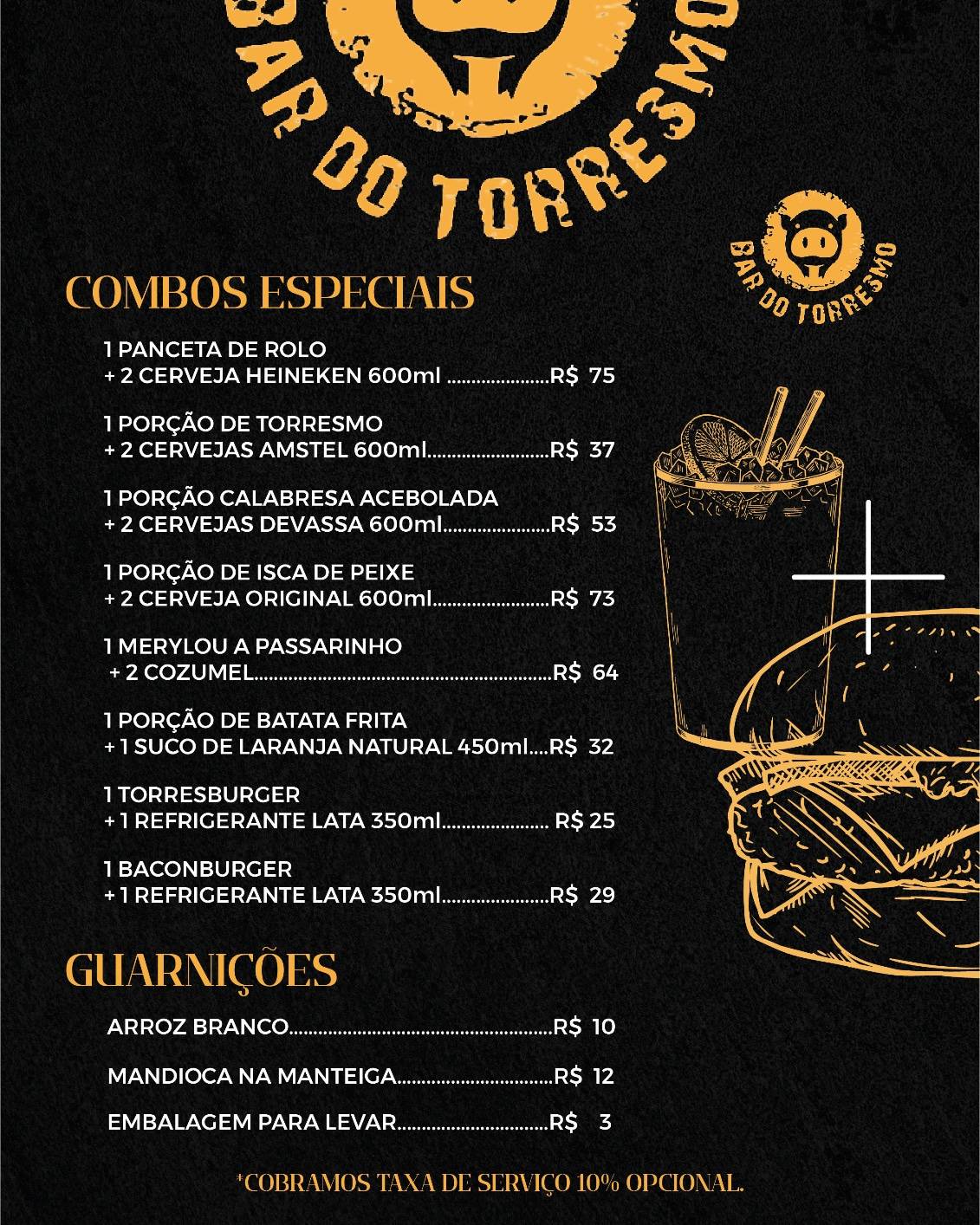 Bar do Torresmo cardápio