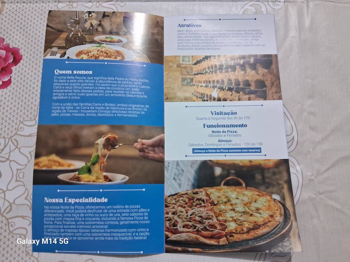 Bella Roccia cardápio