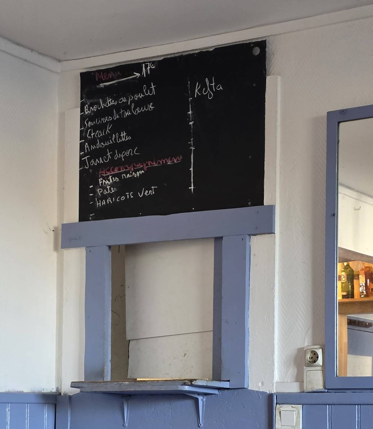 Menu de Le Point Routier
