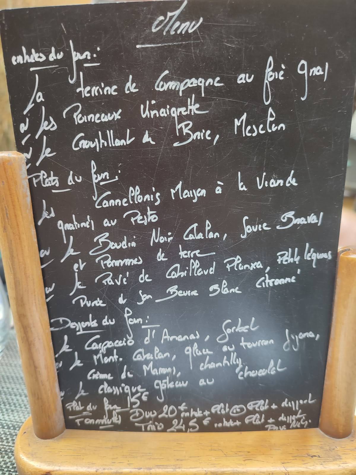 Menu de Le VIP