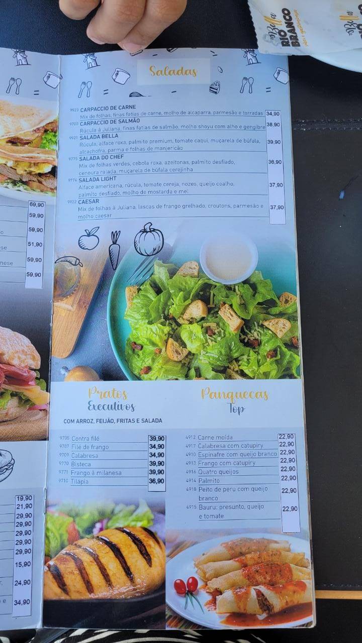 Padaria Bella Rio Branco cardápio