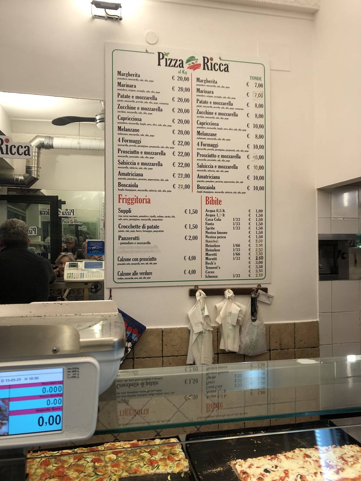 Menu di Pizza Ricca Roma 