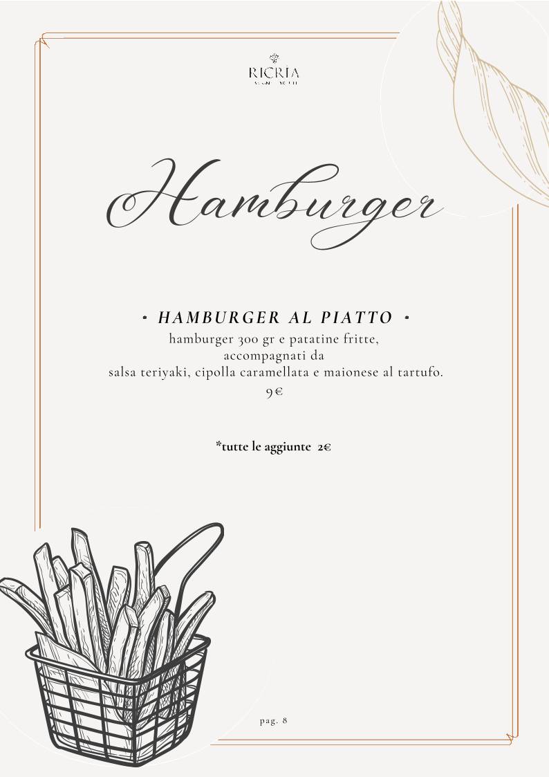 Menu di Ricria il Ristorante 