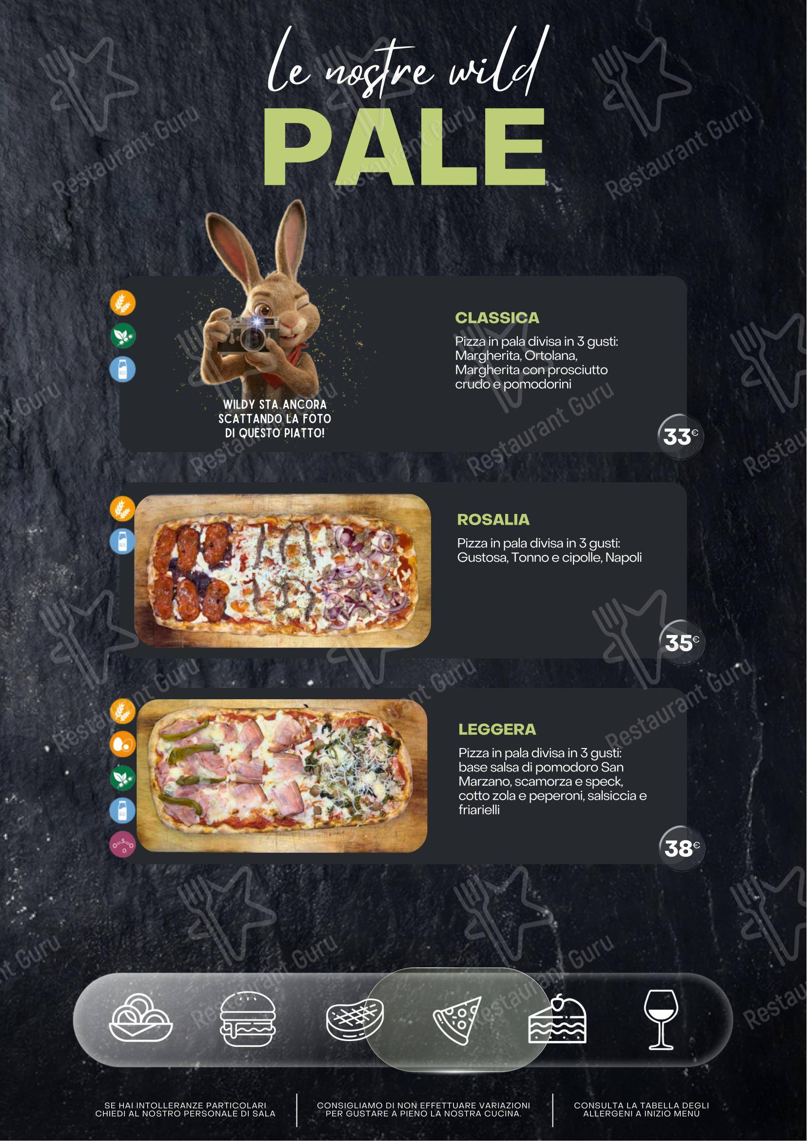 Menu per The Wild Rabbit ristorante