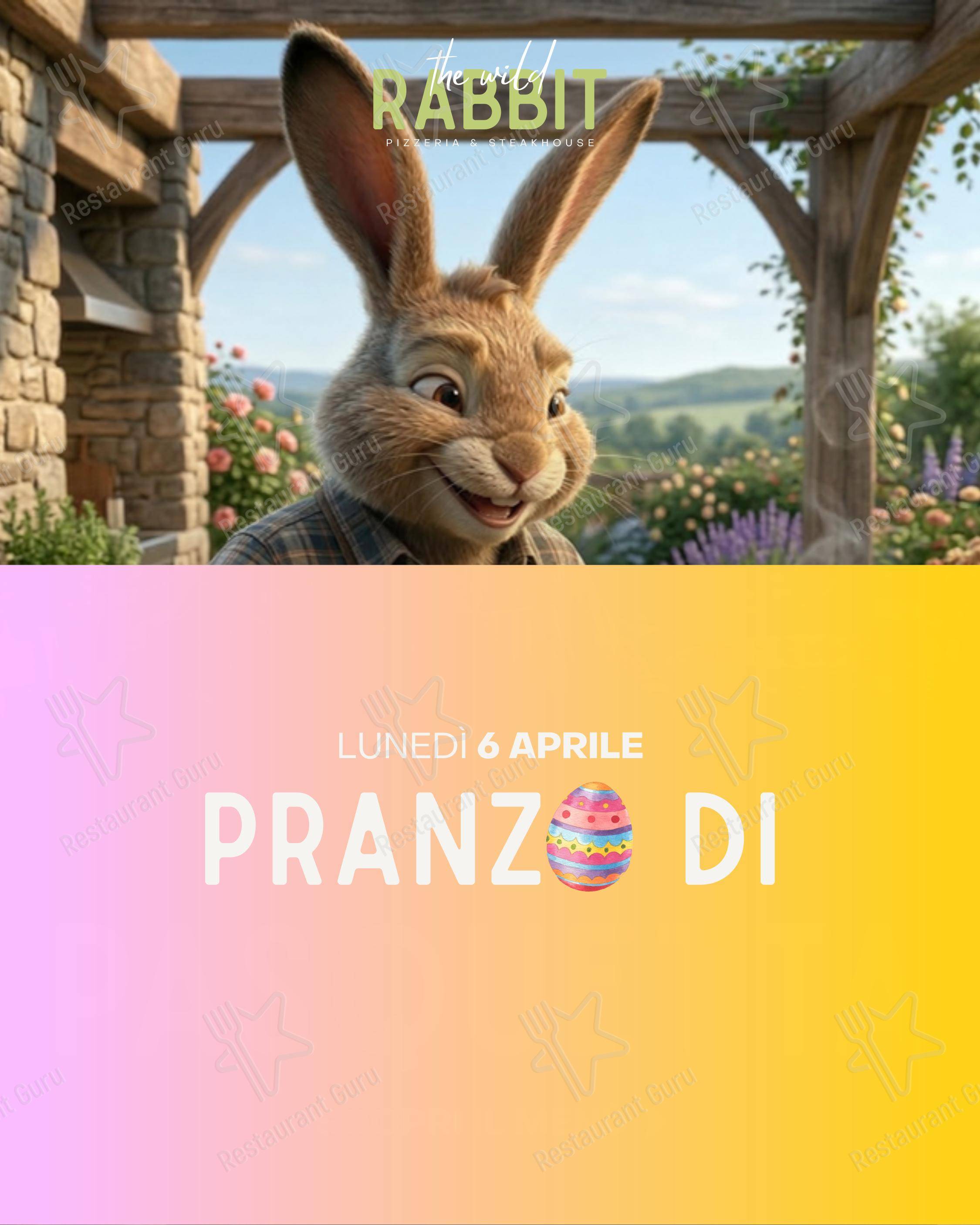 The Wild Rabbit in Mediglia - Menu bar