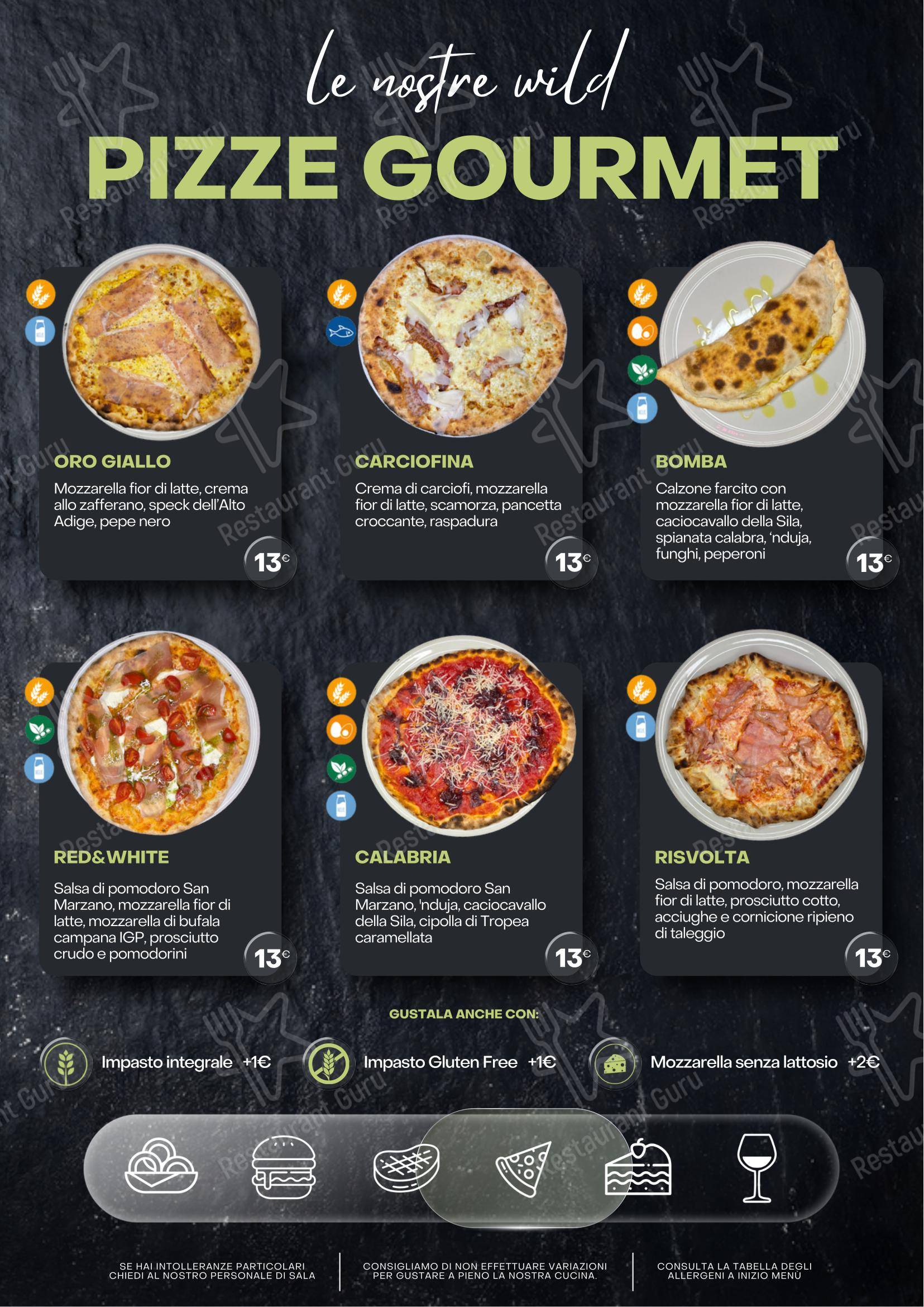 Menu per The Wild Rabbit ristorante