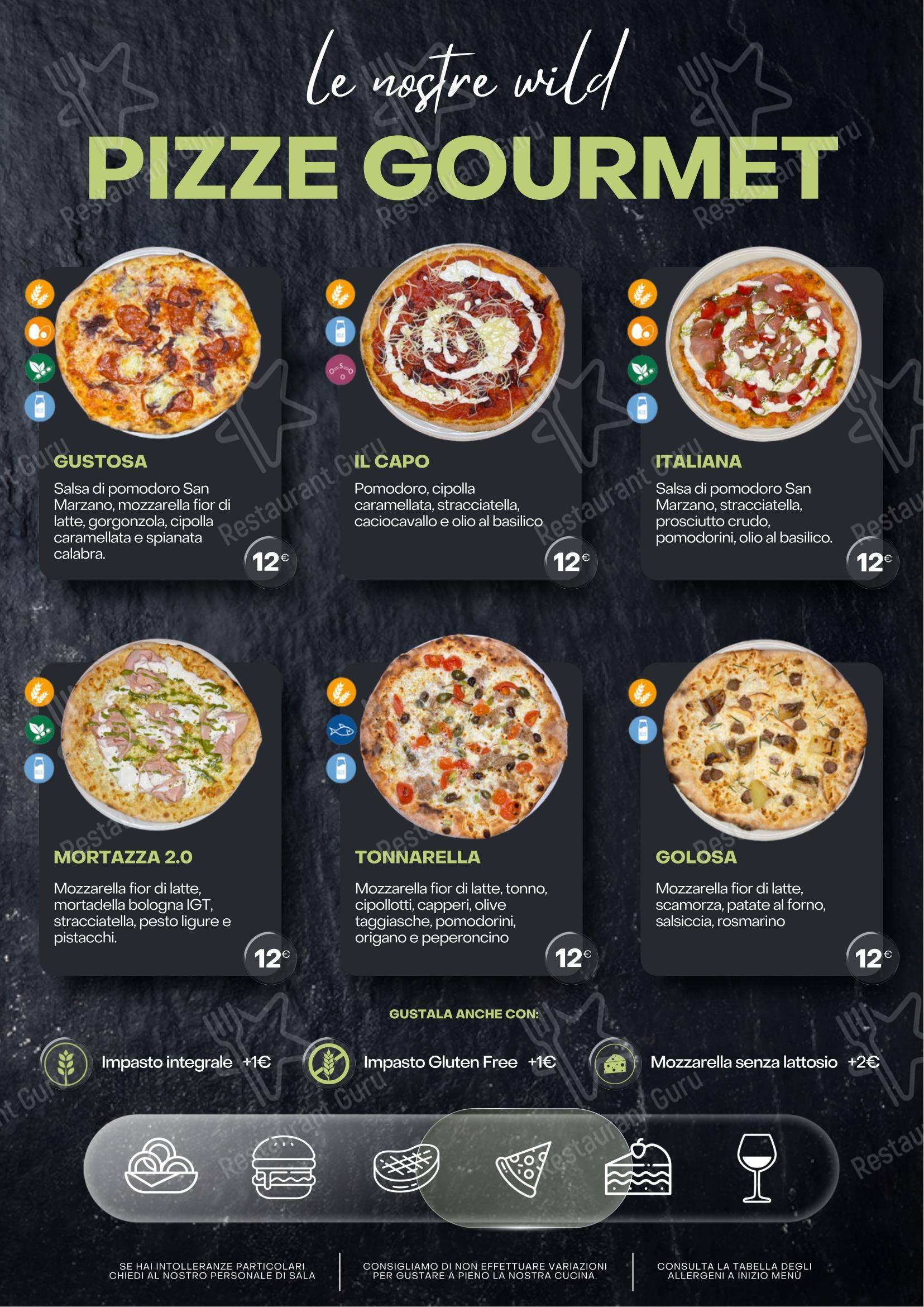 Menu per The Wild Rabbit in Mediglia